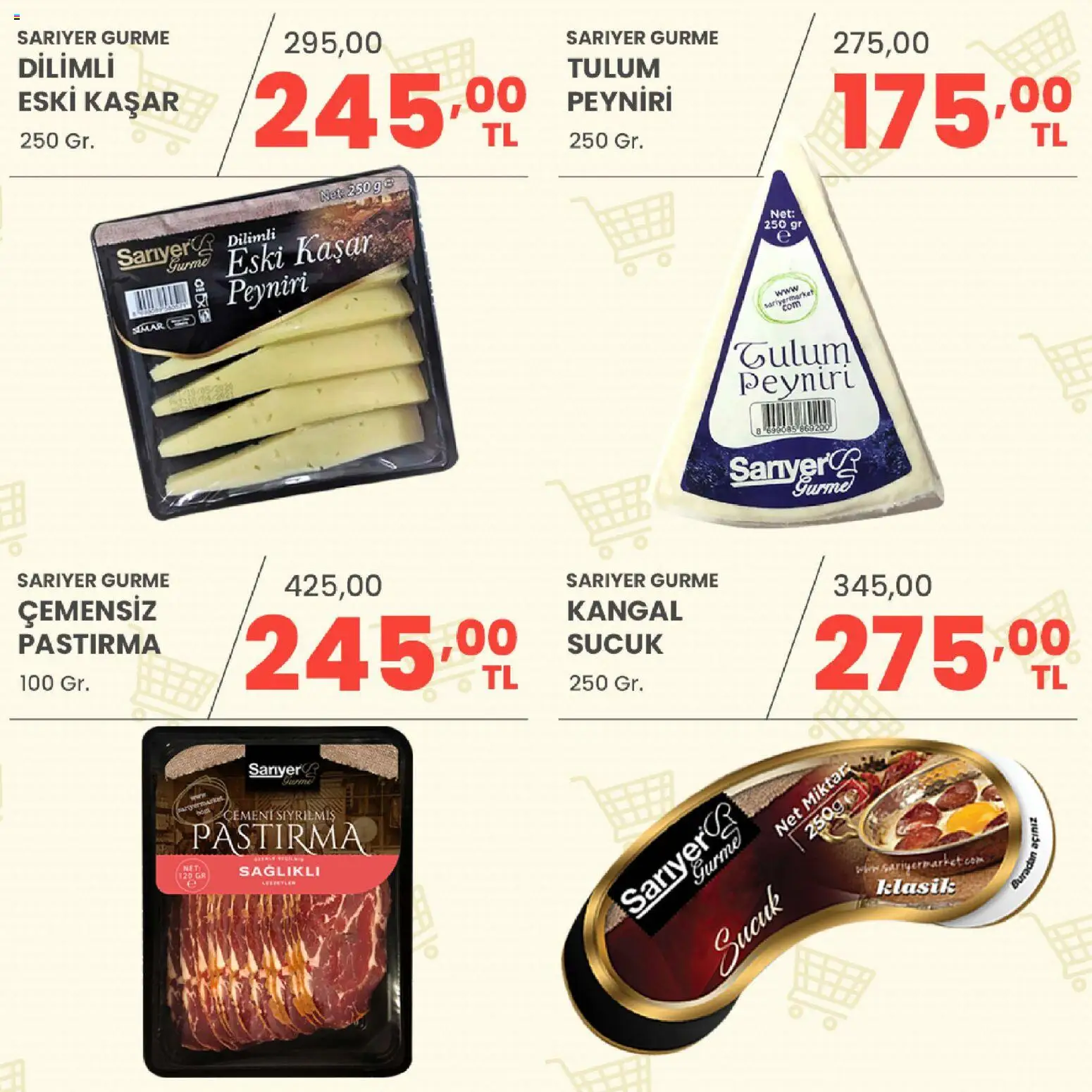 Sarıyer Katalog - 10 Temmuz 2026 tarihinden itibaren geçerlidir | Sayfa: 4 | Ürünler: Tulum, Sucuk