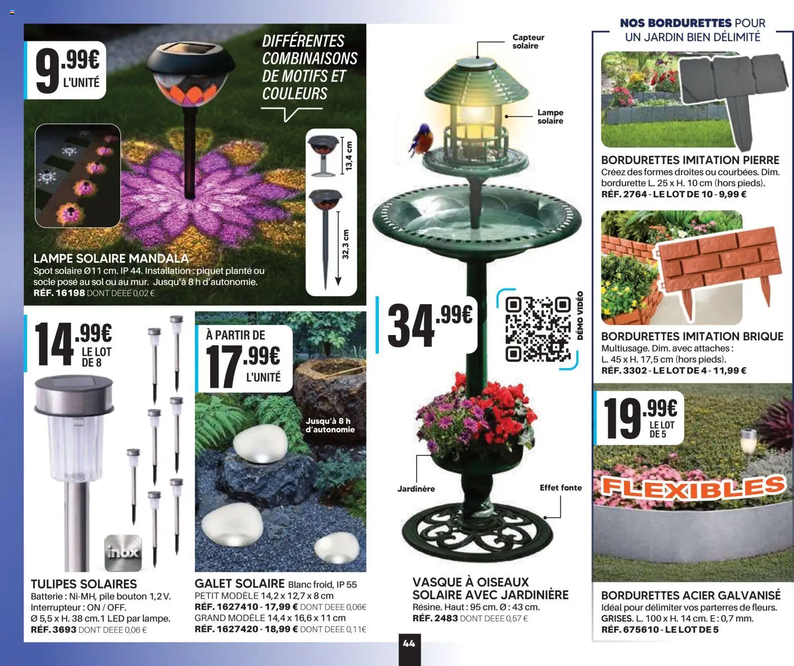 {H1} | Page: 44 | Produits: Brique, Interrupteur, Tulipes, Lampe