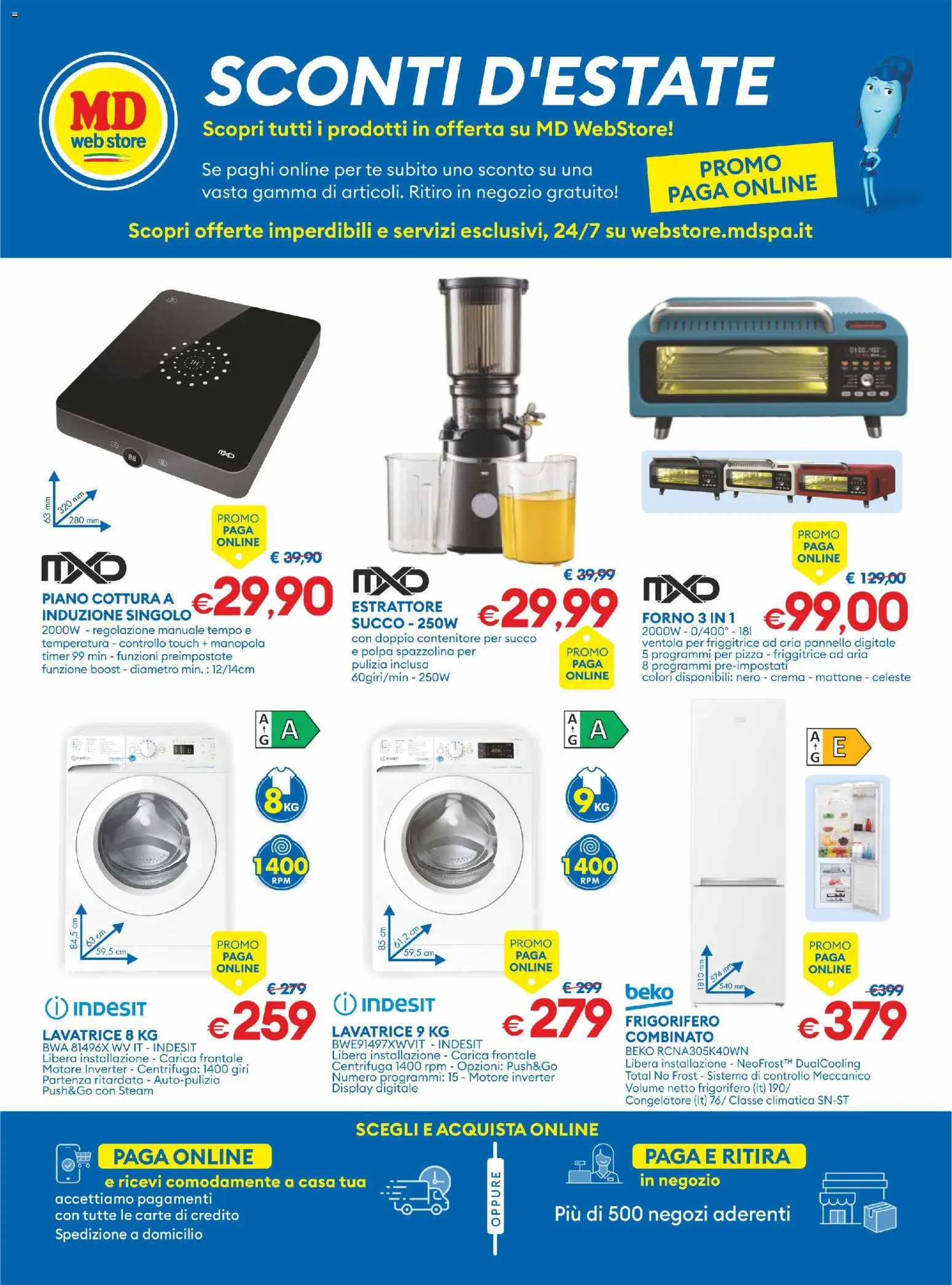 Volantino MD Discount del 28/07/2026 | Pagina: 29 | Prodotti: Pizza, Centrifuga, Contenitore, Congelatore