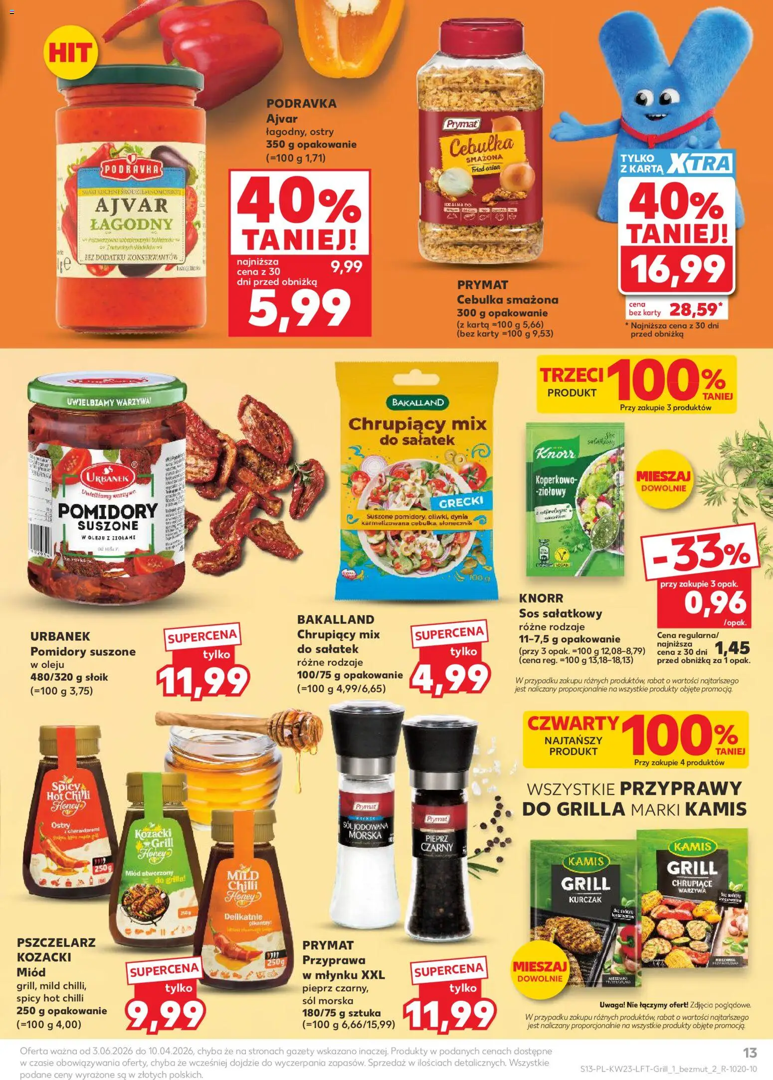 Kaufland gazetka od 03.06.2026 | Strona: 13 | Produkty: Karta, Pomidory suszone, Słonecznik, Pieprz