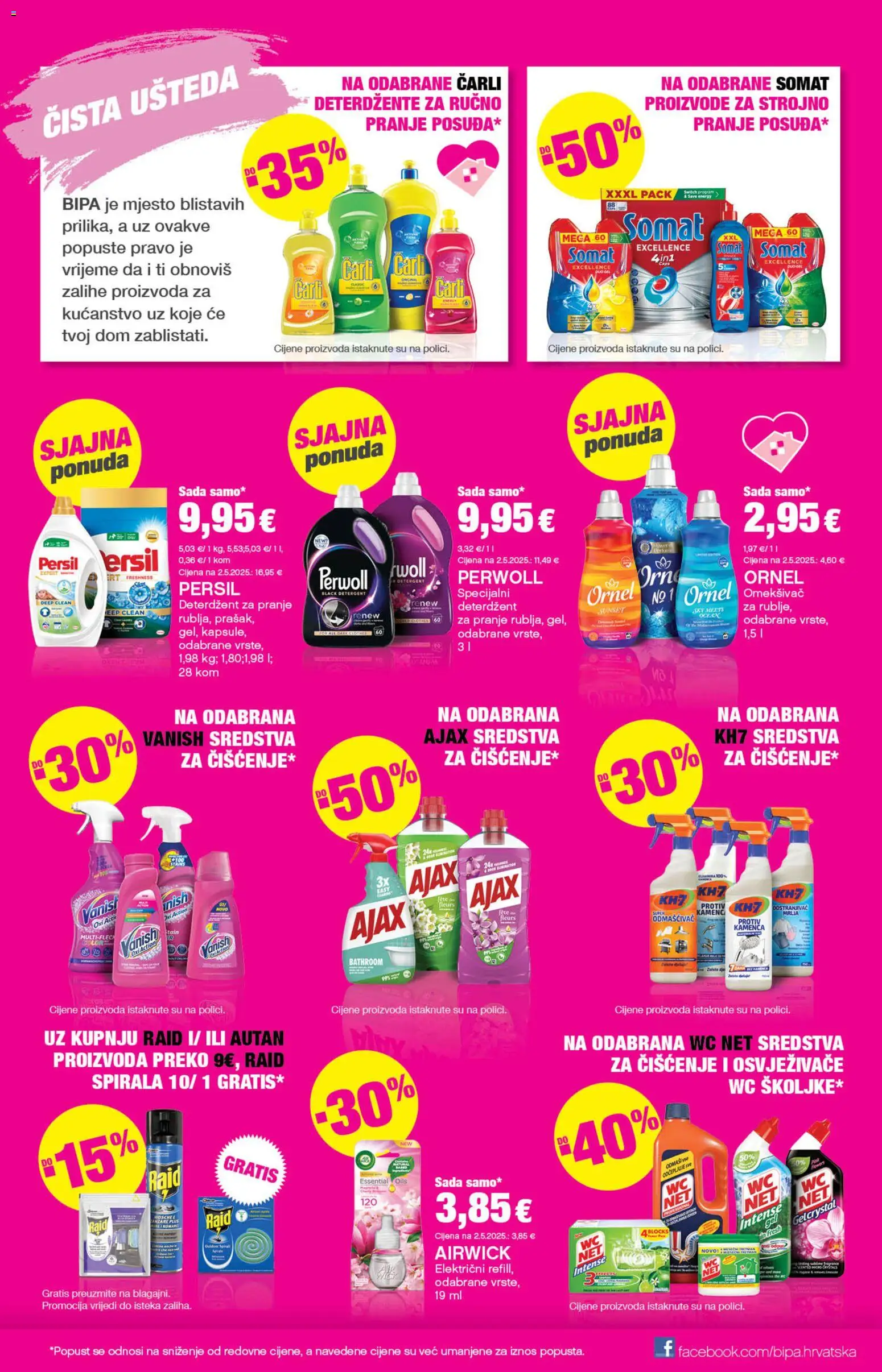 Bipa katalog | vrijedi od 28.05.2026 | Stranica: 27 | Proizvodi: Vanish, Somat, Ajax, WC Net