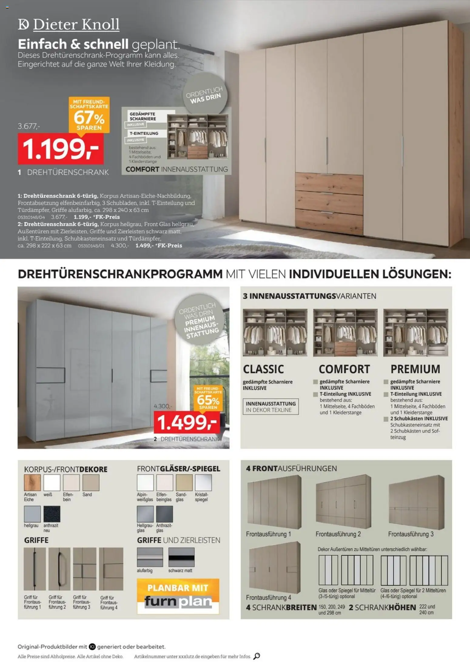 XXXLutz Schlafzimmer Spezial – gültig ab 17.10.2026 | Seite: 4 | Produkte: Drehtürenschrank, Spiegel