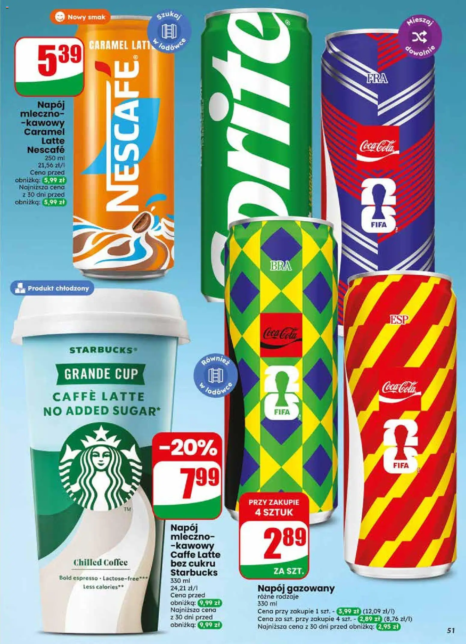 Dino gazetka od 13.05.2026 | Strona: 51 | Produkty: Nescafe, Sprite, Coca cola