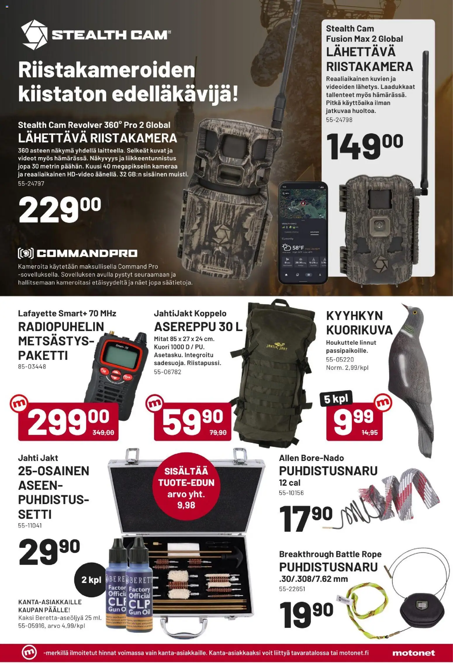 Motonet tarjoukset – voimassa 19/08/2026 alkaen | Sivu: 15 | Tuotteet: Radiopuhelin