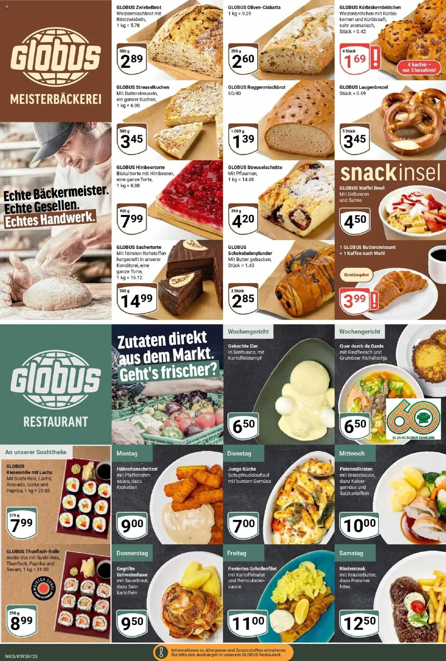 Globus Prospekt Neunkirchen (ab 14.09.2026) » Angebote online | Seite: 7 | Produkte: Pommes, Kartoffeln, Paprika, Sahne