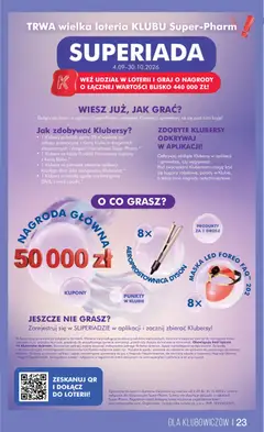 Pogląd oferty "Super-pharm gazetka" - ważna od 01.10.2026 | Strona: 23 | Produkty: Karta, Oreo, Gry, Maska