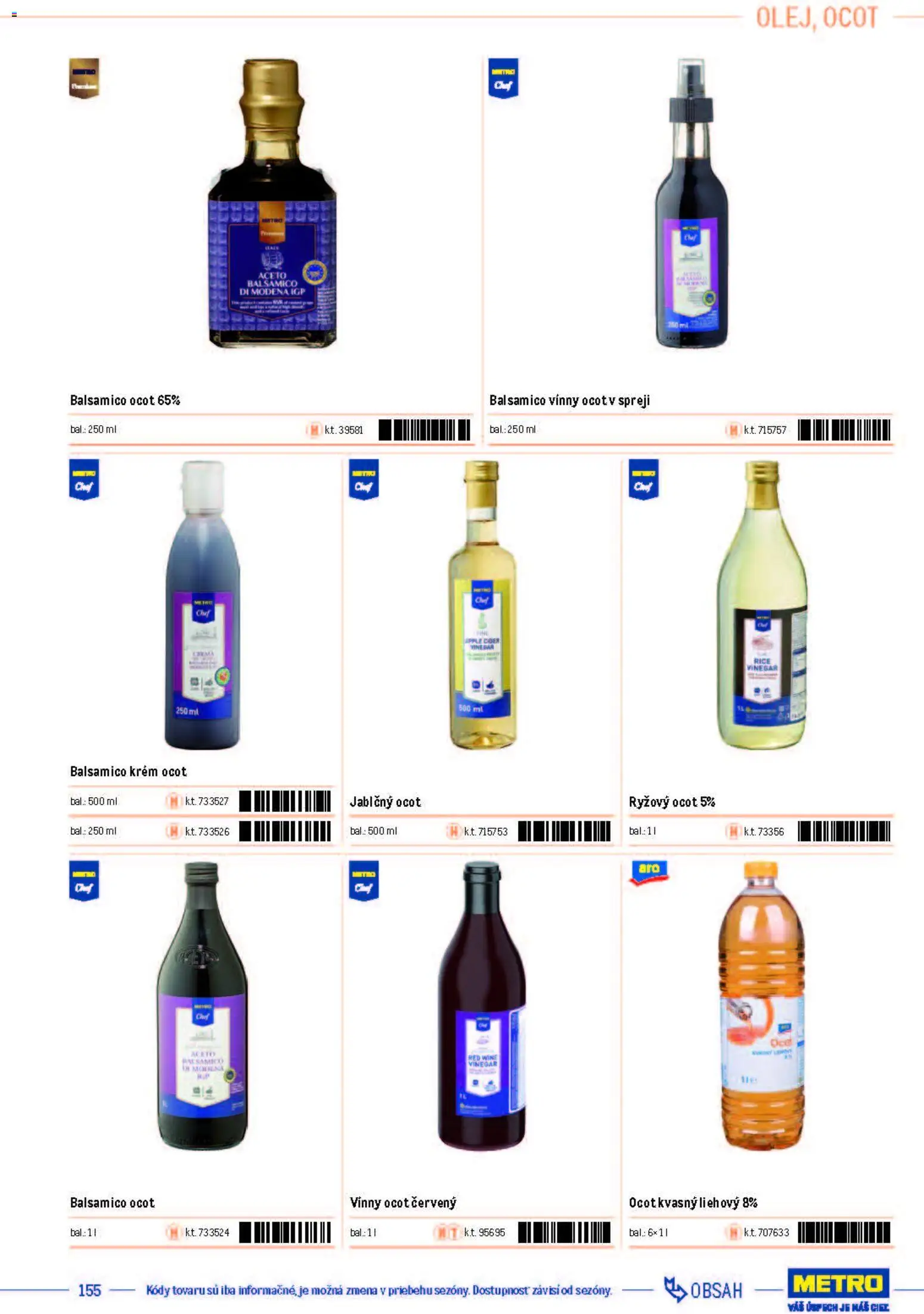 Nové Metro akcie – leták je platný od 05.12.2025 | Strana: 155 | Produkty: Apple, Vínny ocot, Ocot, Jablčný ocot