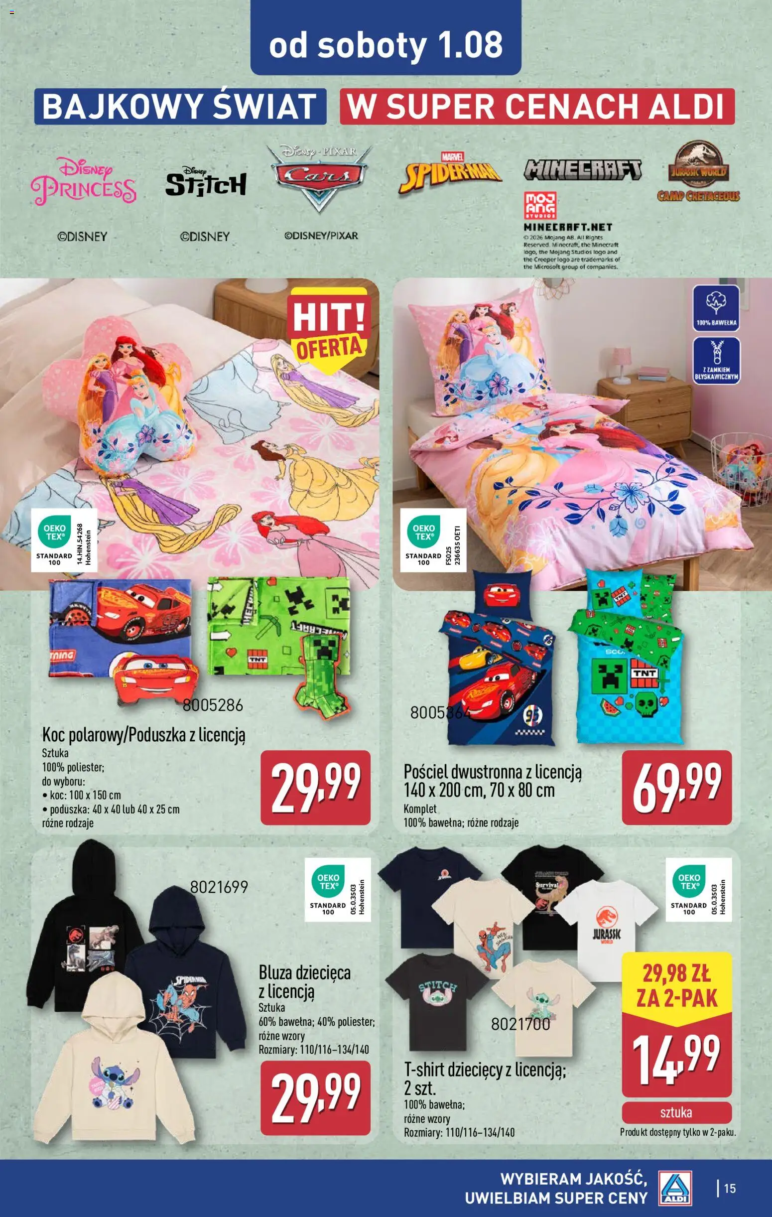 Aldi Polsko leták - Ostatnie sztuki w wybranych sklepach od 29.07.2026 | Strana: 15 | Produkty: Stitch