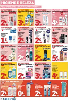 Pré-visualização E.Leclerc folheto válido de 24/09/2026 | Página: 26 | Produtos: Agua, Escova de dentes, Banho, Creme