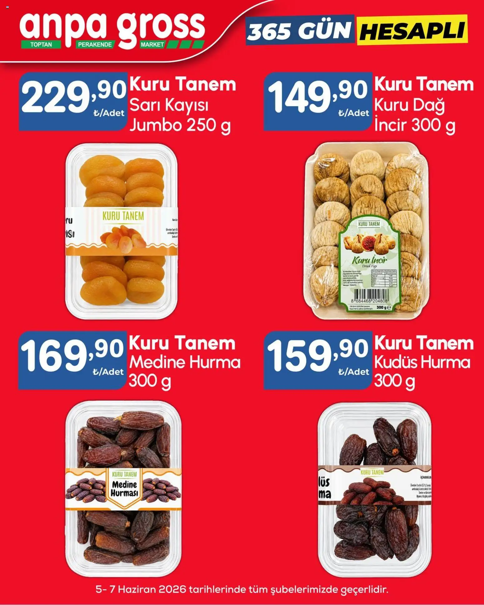 Anpa Gross Katalog - 05.06.2026 tarihinden itibaren geçerlidir | Sayfa: 9 | Ürünler: Mont, Kayısı, Hurma