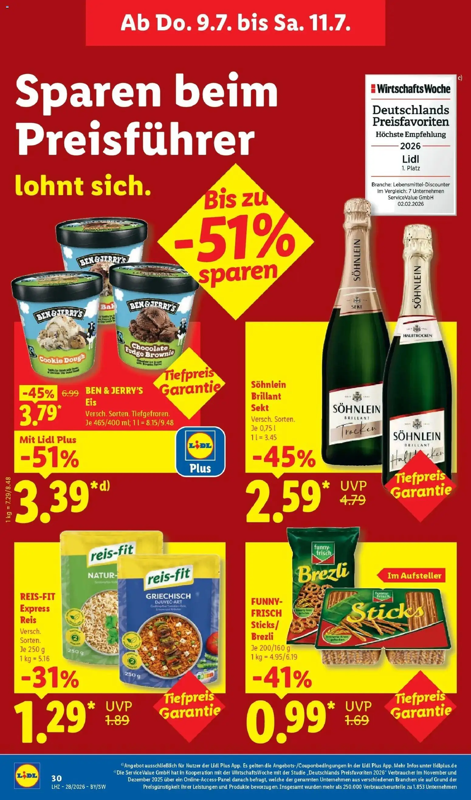 Lidl Prospekt Villingen-schwenningen – gültig ab 06.07.2026 | Seite: 56 | Produkte: Sekt, Ben & Jerry's, Gemüse, Eis