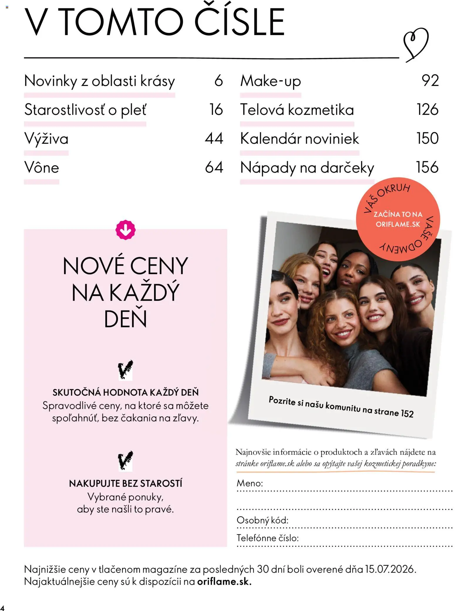 Nové Oriflame akcie – leták je platný od 30.09.2026 | Strana: 4