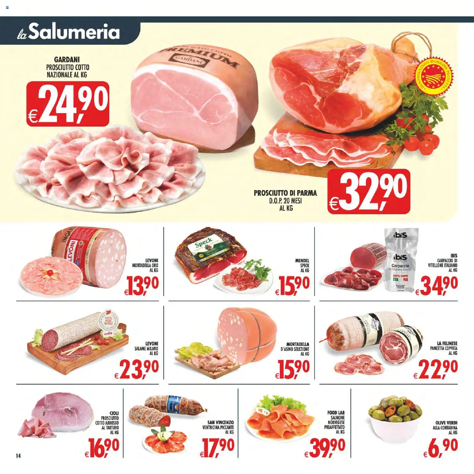Volantino Decò del 23/10/2026 | Pagina: 15 | Prodotti: Pancetta, Olive, Prosciutto, Mortadella