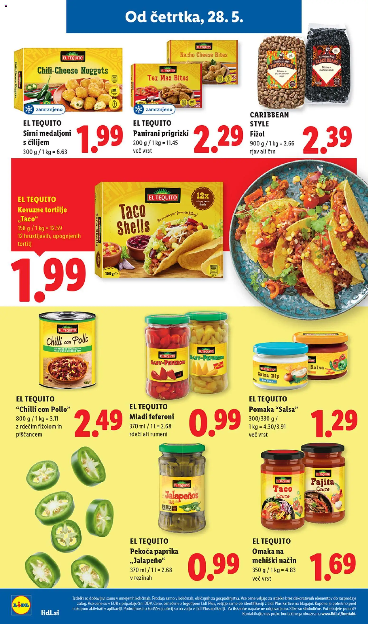 Novi Lidl katalog ponudbe – veljaven od 28.05.2026 | Stran: 20 | Izdelki: Paprika, Tortilje, Prigrizki, Omaka
