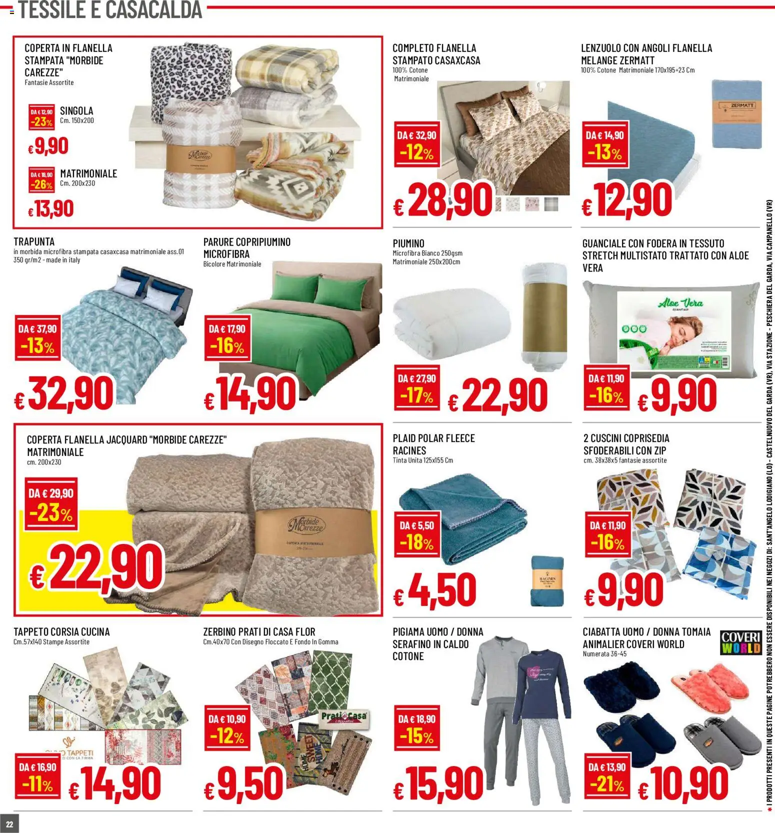 Volantino Galassia del 15/10/2026 | Pagina: 22 | Prodotti: Copripiumino, Plaid, Pigiama, Coperta