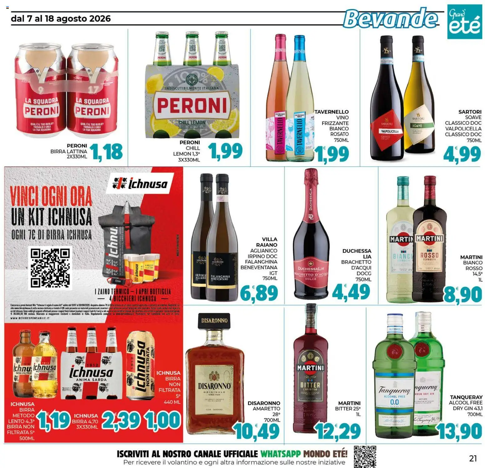 Volantino Eté del 07/08/2026 | Pagina: 21 | Prodotti: Tè, Zaino, Vino, TV