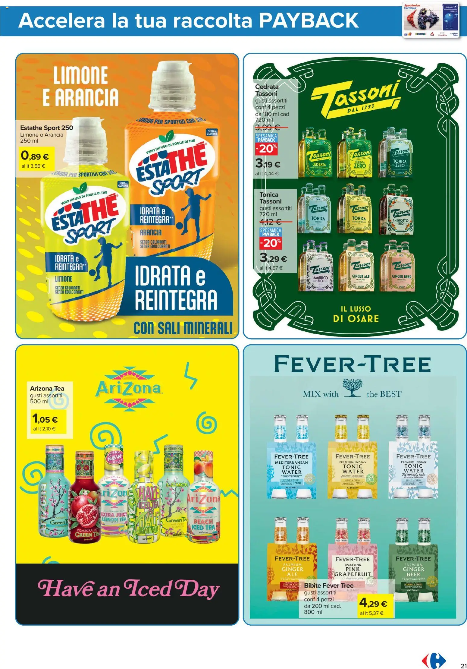 Volantino Carrefour del 04/09/2026 | Pagina: 21 | Prodotti: Chinotto, Bibite, Arancia, Cedrata