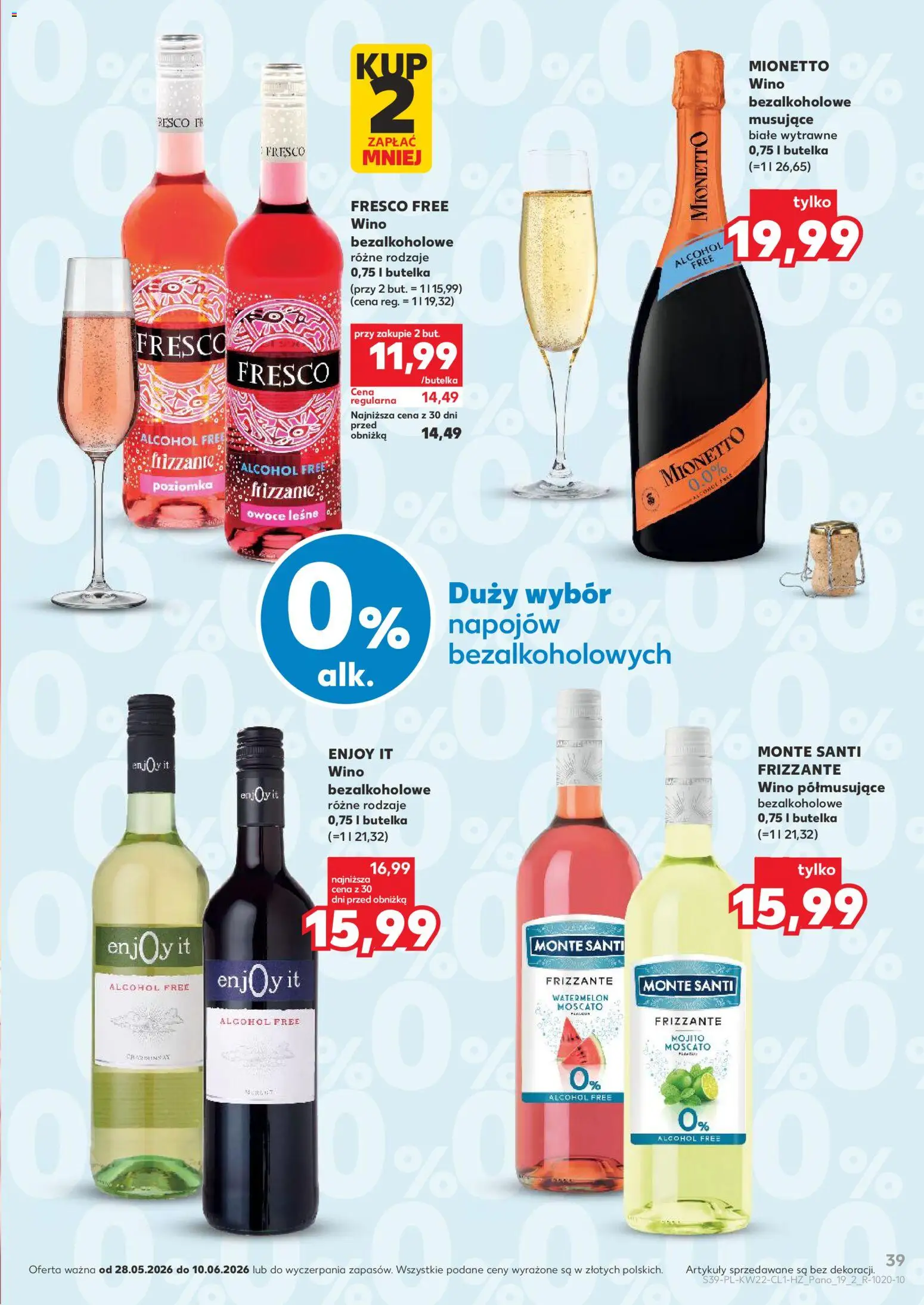 Kaufland Polsko leták - Barek od 28.05.2026 | Strana: 39 | Produkty: Moscato, Frizzante, Mionetto, Mojito