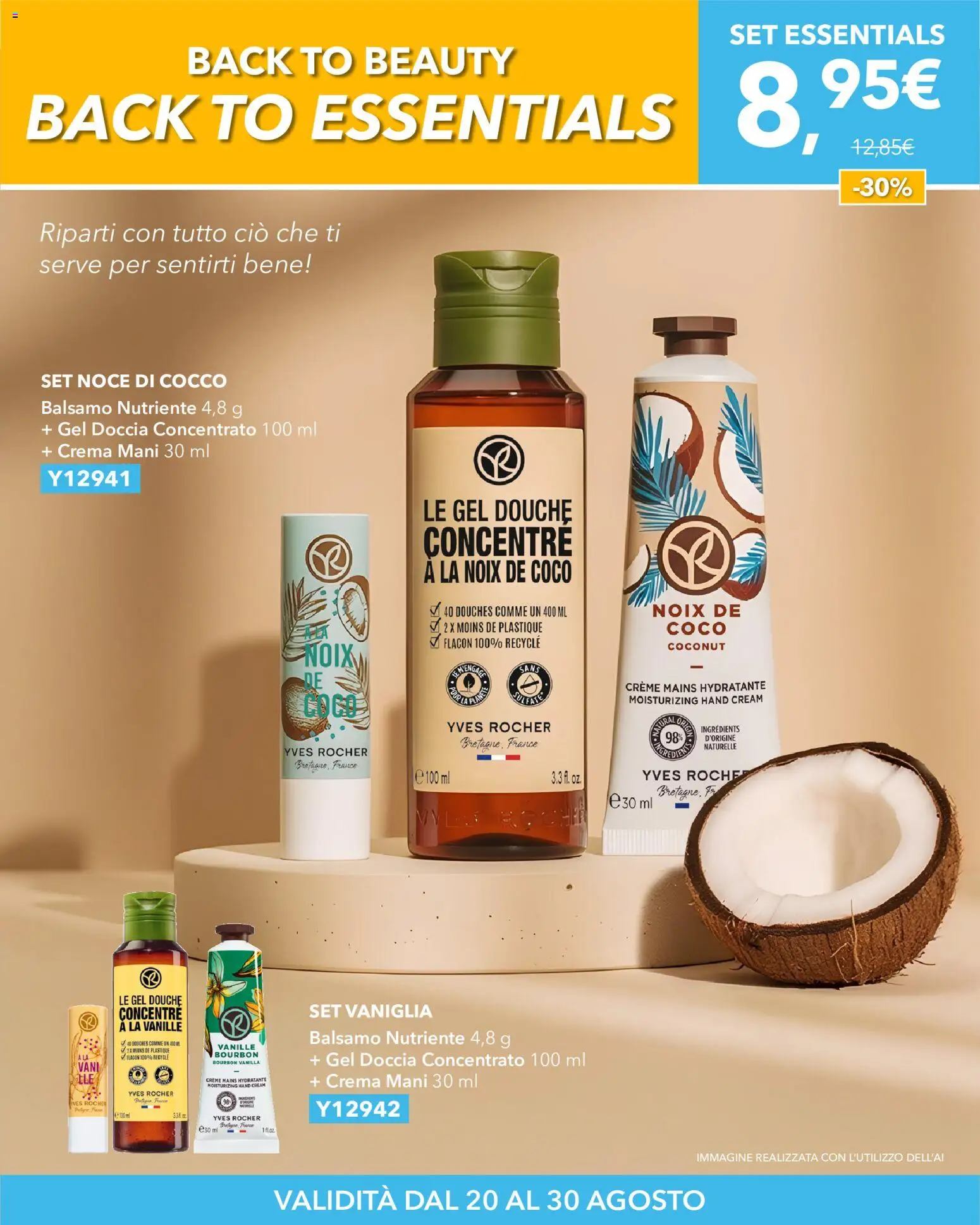 Volantino Yves Rocher del 20/08/2026 | Pagina: 4 | Prodotti: Crema, Bourbon, Cocco, Doccia