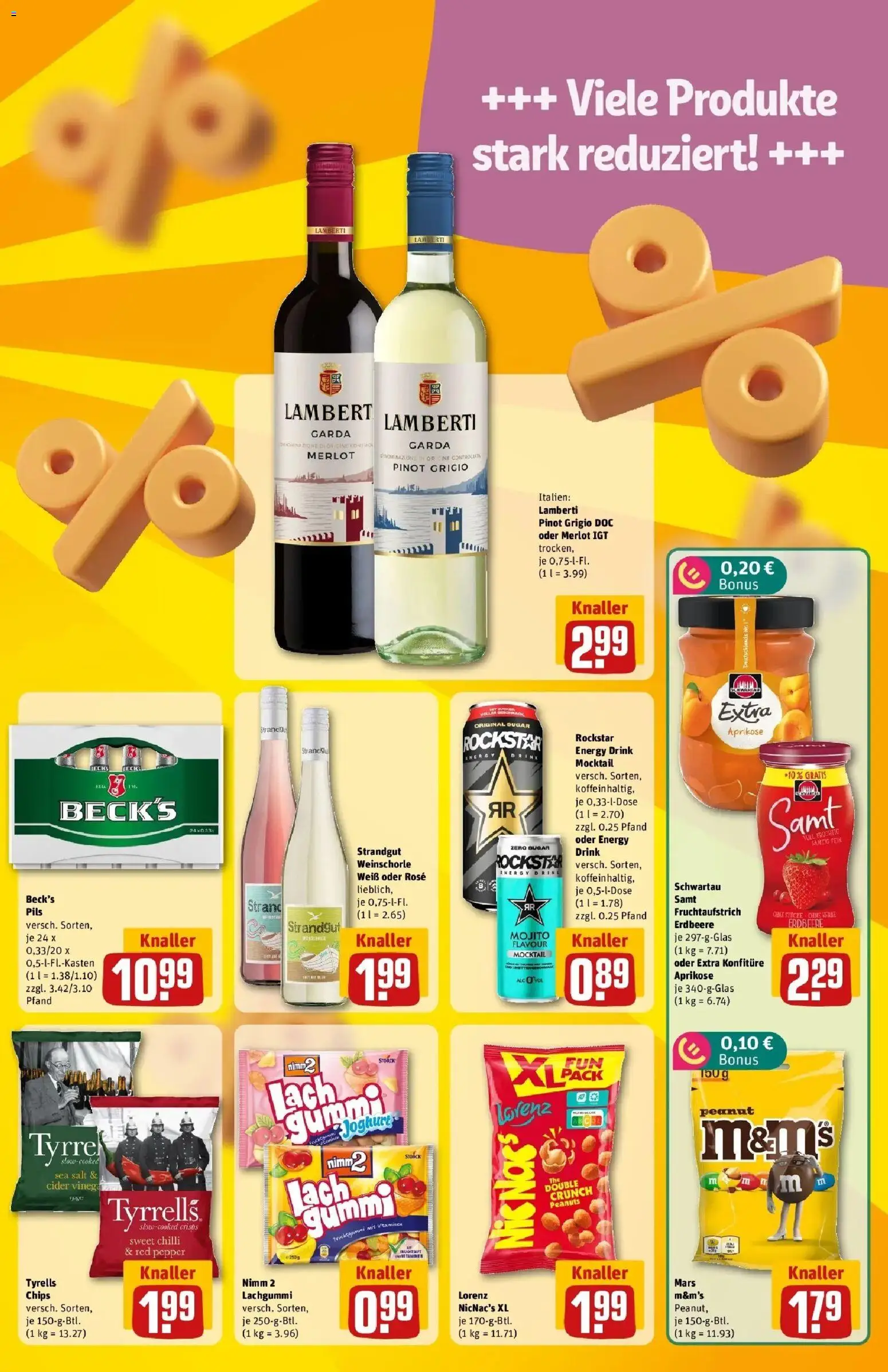 REWE Prospekt ab 17.08.2026 zum Blättern » Angebote | Seite: 7 | Produkte: Energy, Rockstar, Pils, M&M's