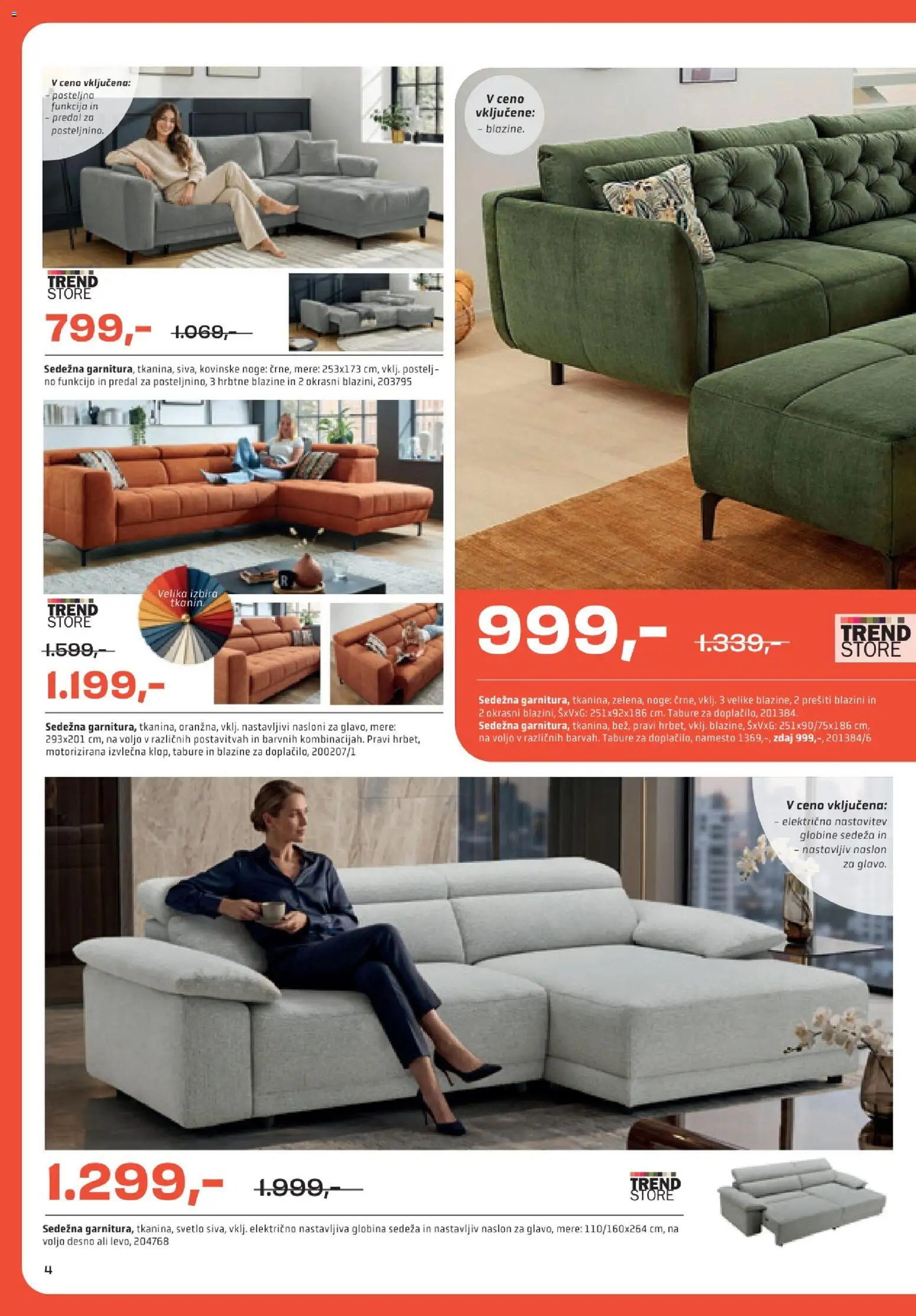 Novi Rutar katalog ponudbe – veljaven od 29.09.2026 | Stran: 4 | Izdelki: Tabure