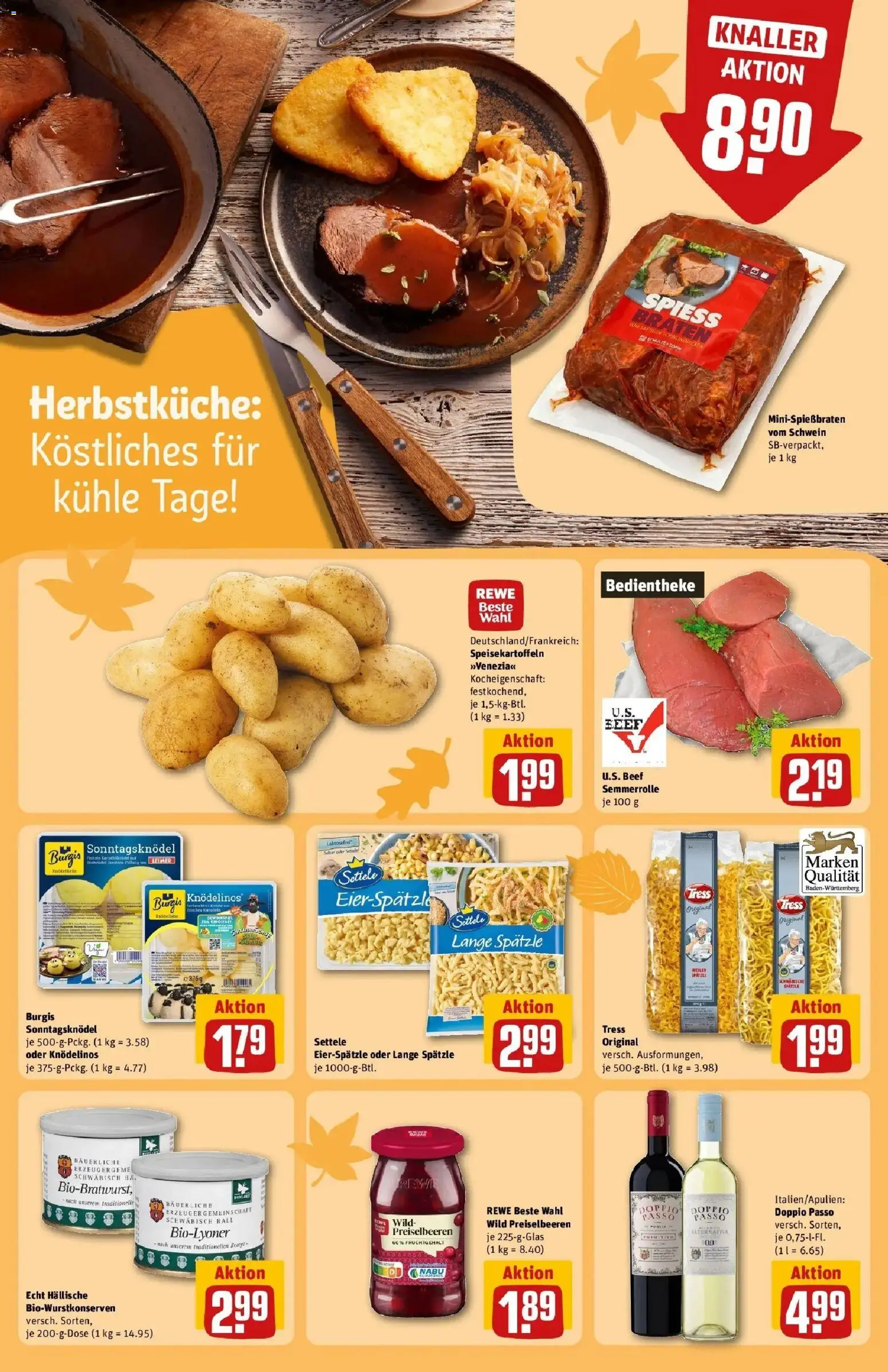 REWE Prospekt ab 12.10.2026 zum Blättern » Angebote | Seite: 20 | Produkte: Preiselbeeren, Doppio Passo