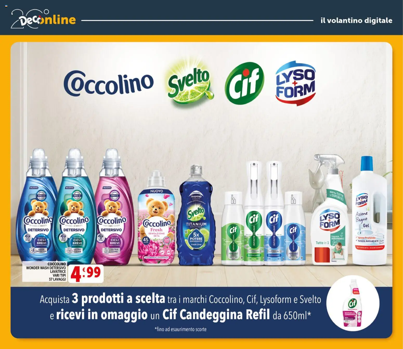 Volantino Decò del 20.05.2026 | Pagina: 37 | Prodotti: Candeggina, Anticalcare, Lavatrice, Fragranza