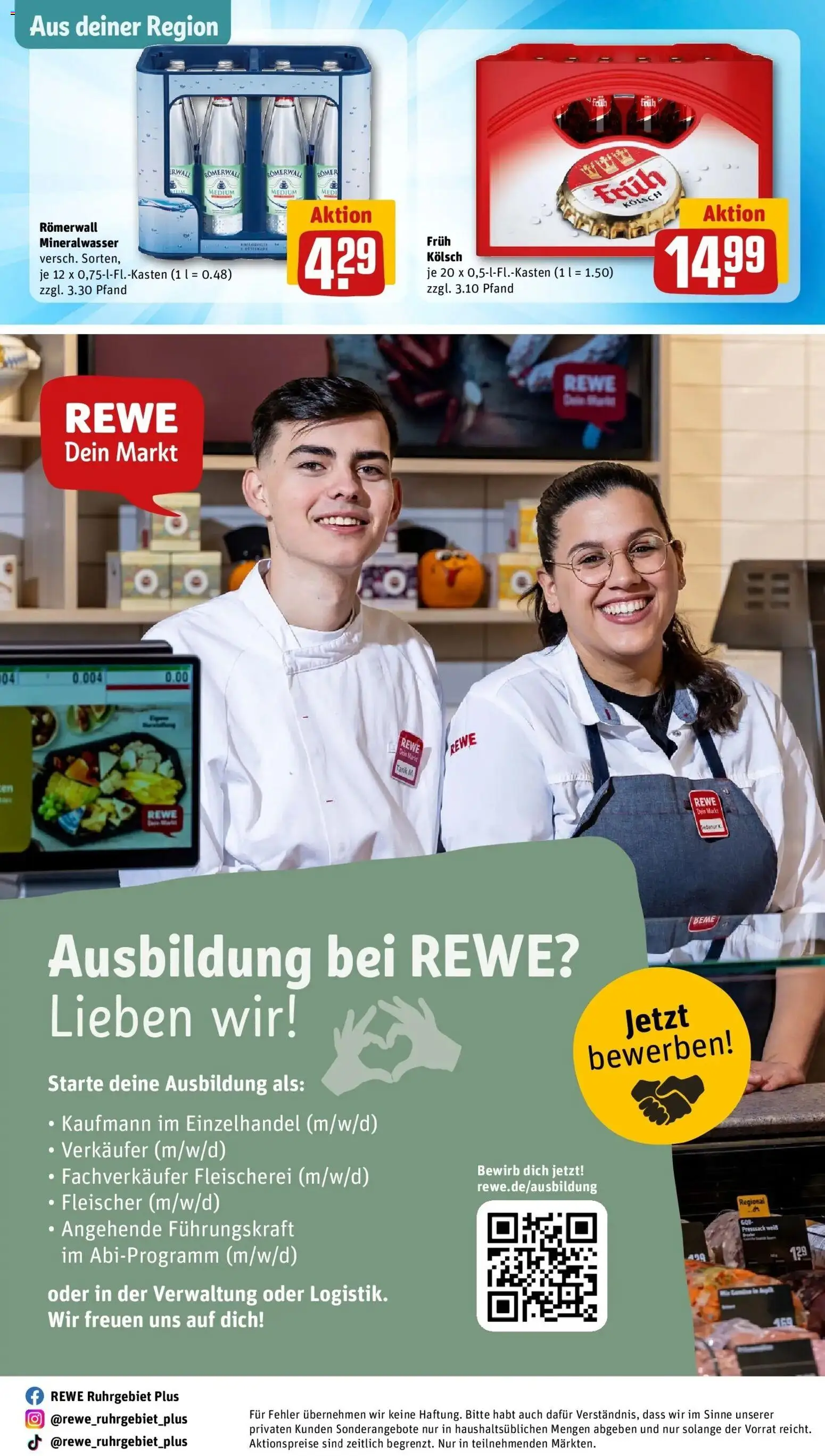 REWE Prospekt ab 03.08.2026 zum Blättern » Angebote | Seite: 31 | Produkte: Mineralwasser