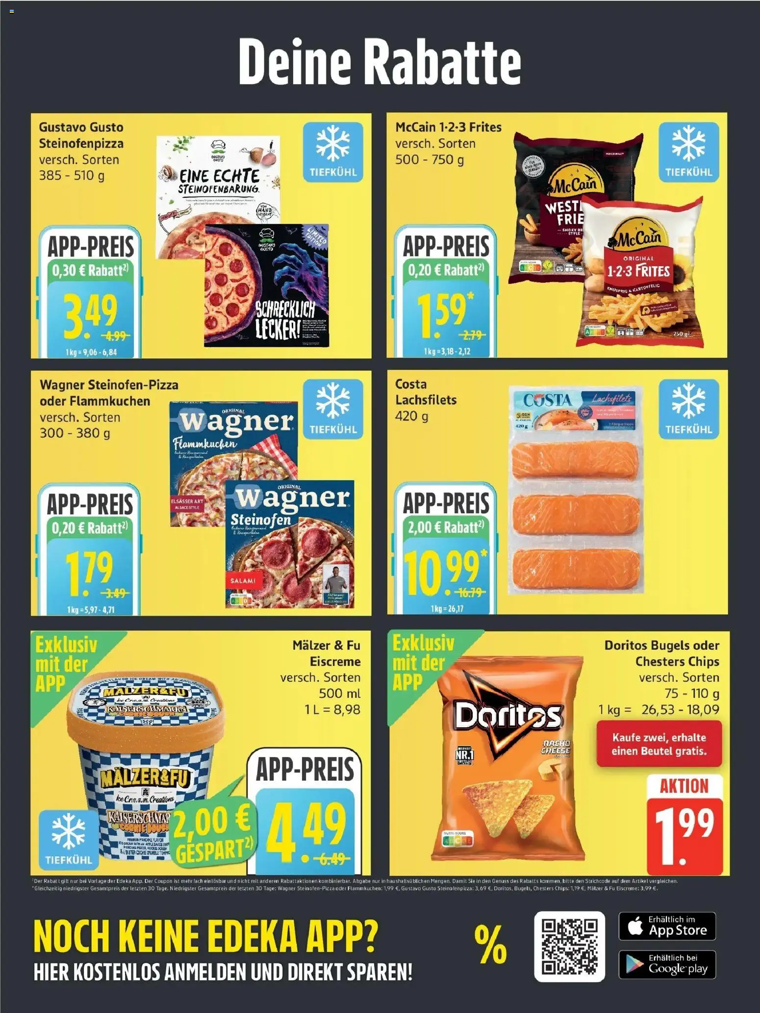 Edeka Prospekt Rostock (ab 26.10.2026) » Angebote Online | Seite: 3 | Produkte: Gustavo gusto, Apple, Salami, Chips