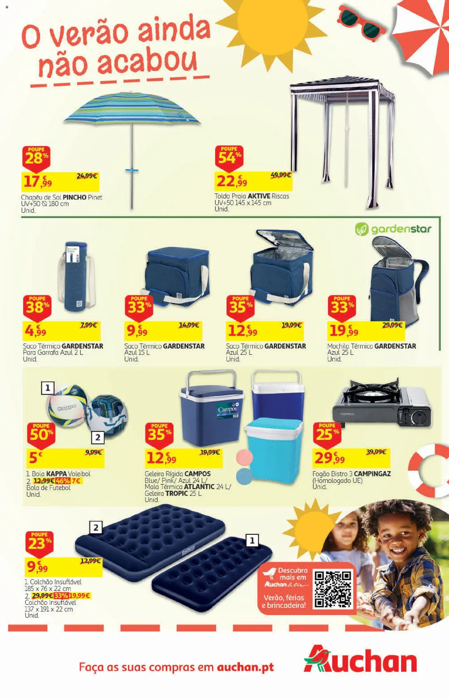 Auchan folheto │ válido de 19/08/2026 | Página: 32 | Produtos: Mochila, Saco térmico, Colchão, Colchão insuflável