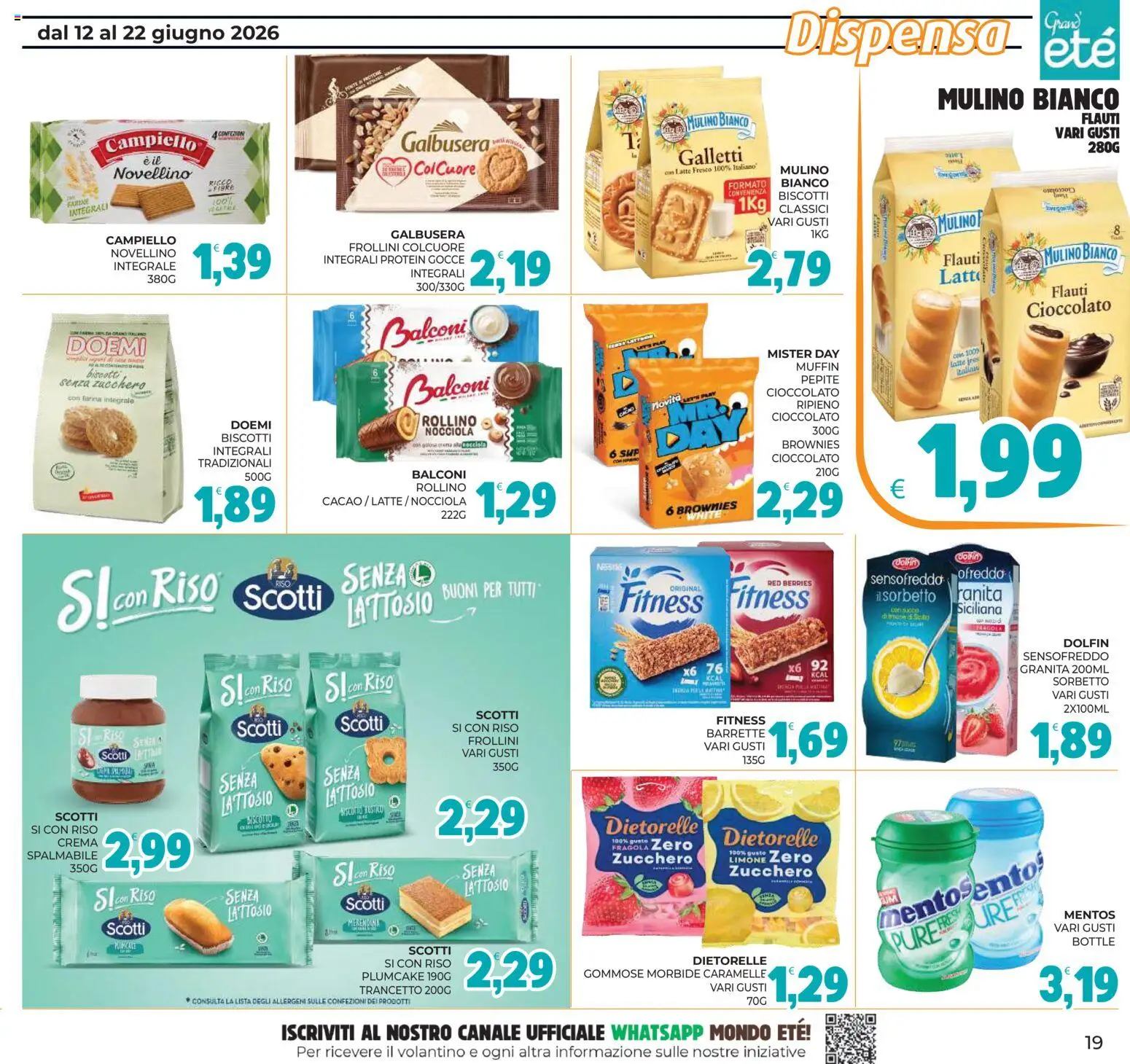 Volantino Eté del 12.06.2026 | Pagina: 19 | Prodotti: Crema, Caramelle, Zucchero, Cacao