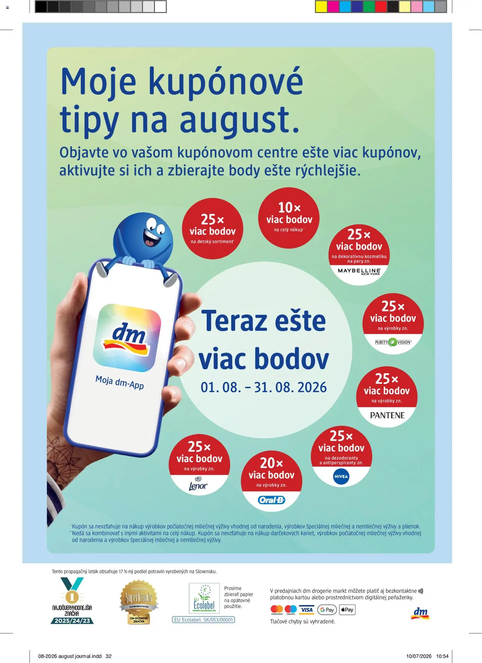 Nové dm drogerie akcie – leták je platný od 01.08.2026 | Strana: 32