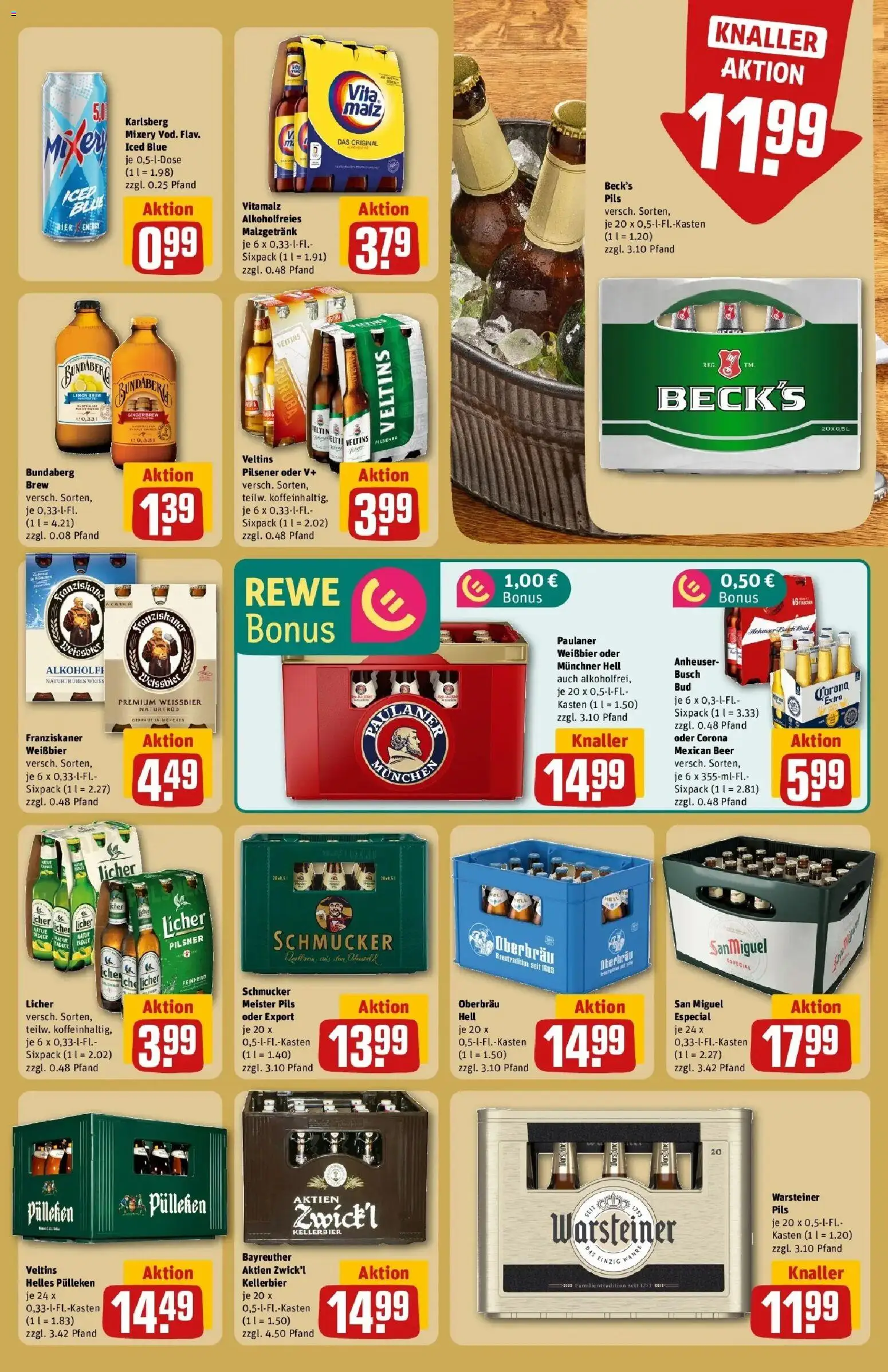 Rewe Prospekt Darmstadt	 – gültig ab 10.05.2026 | Seite: 23 | Produkte: Helles pulleken, Energy, Warsteiner, Veltins