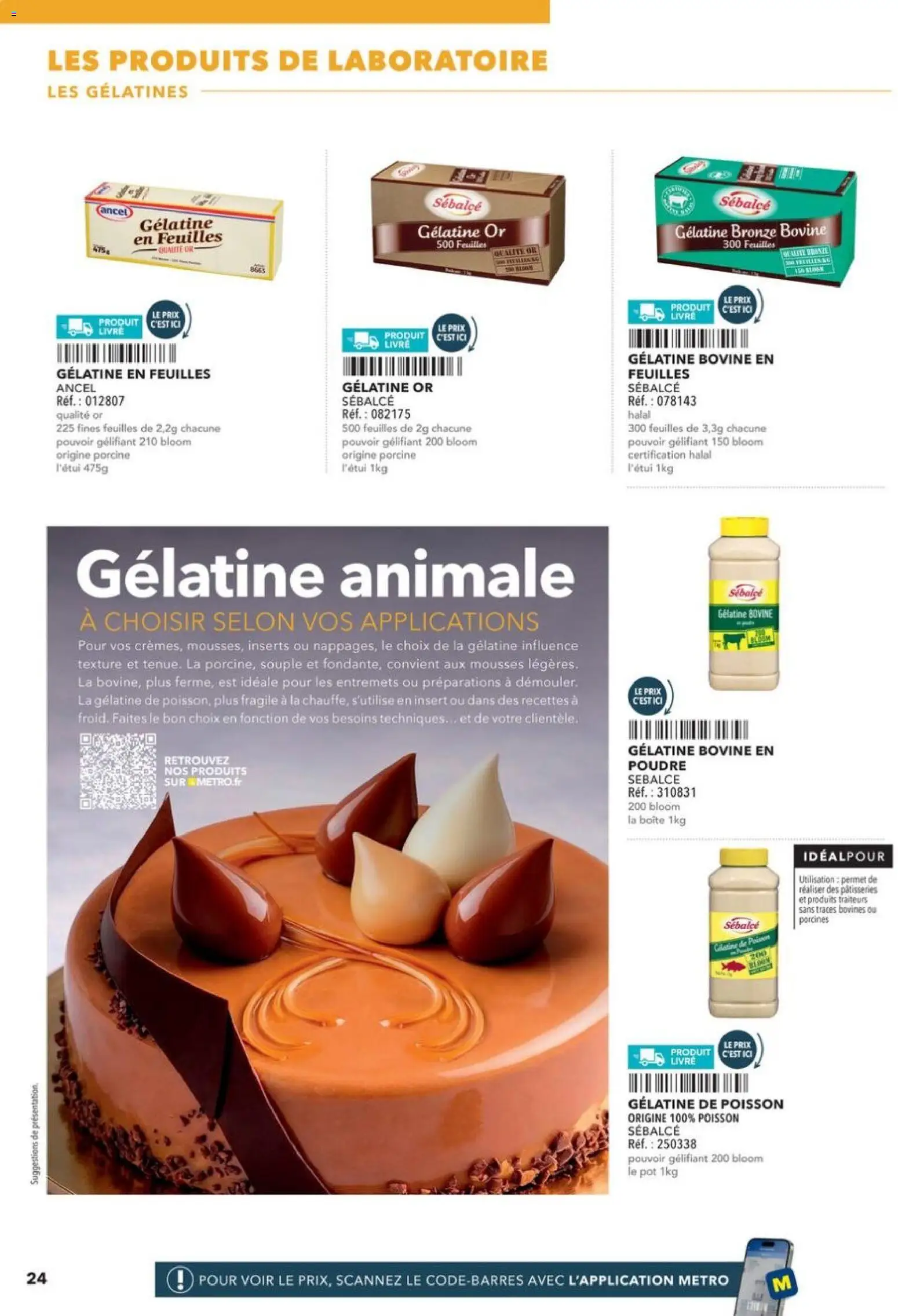 {H1} | Page: 24 | Produits: Poudre, Blush, Poisson, Gélatine