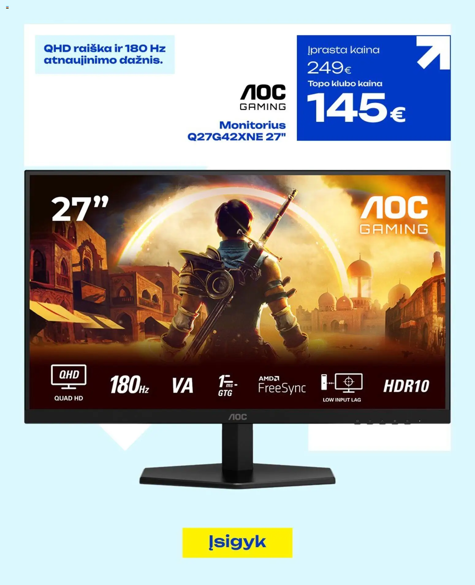 TOPOcentras akcijos nuo 2026.08.04 | Puslapis: 4 | Prekių: Monitorius