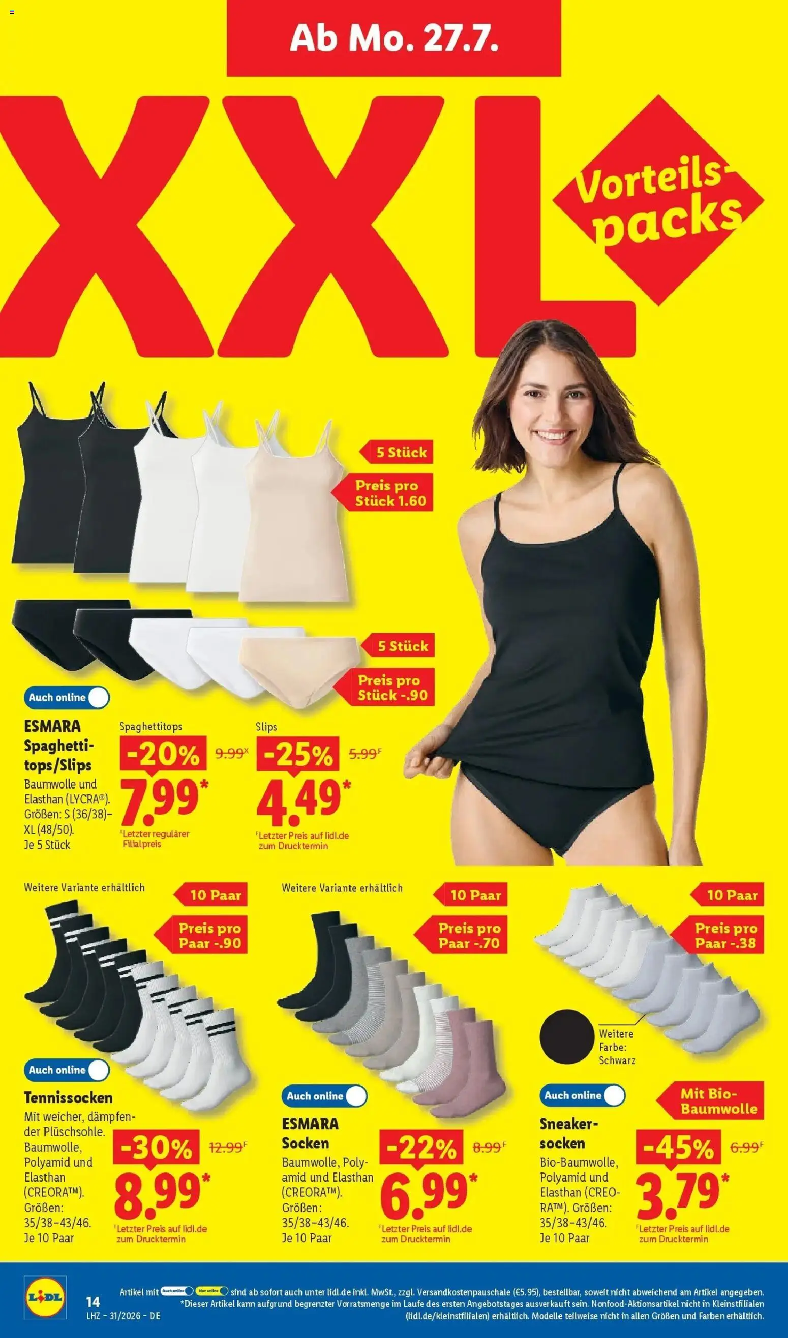Lidl Prospekt Weikersheim – gültig ab 27.07.2026 | Seite: 30 | Produkte: Socken