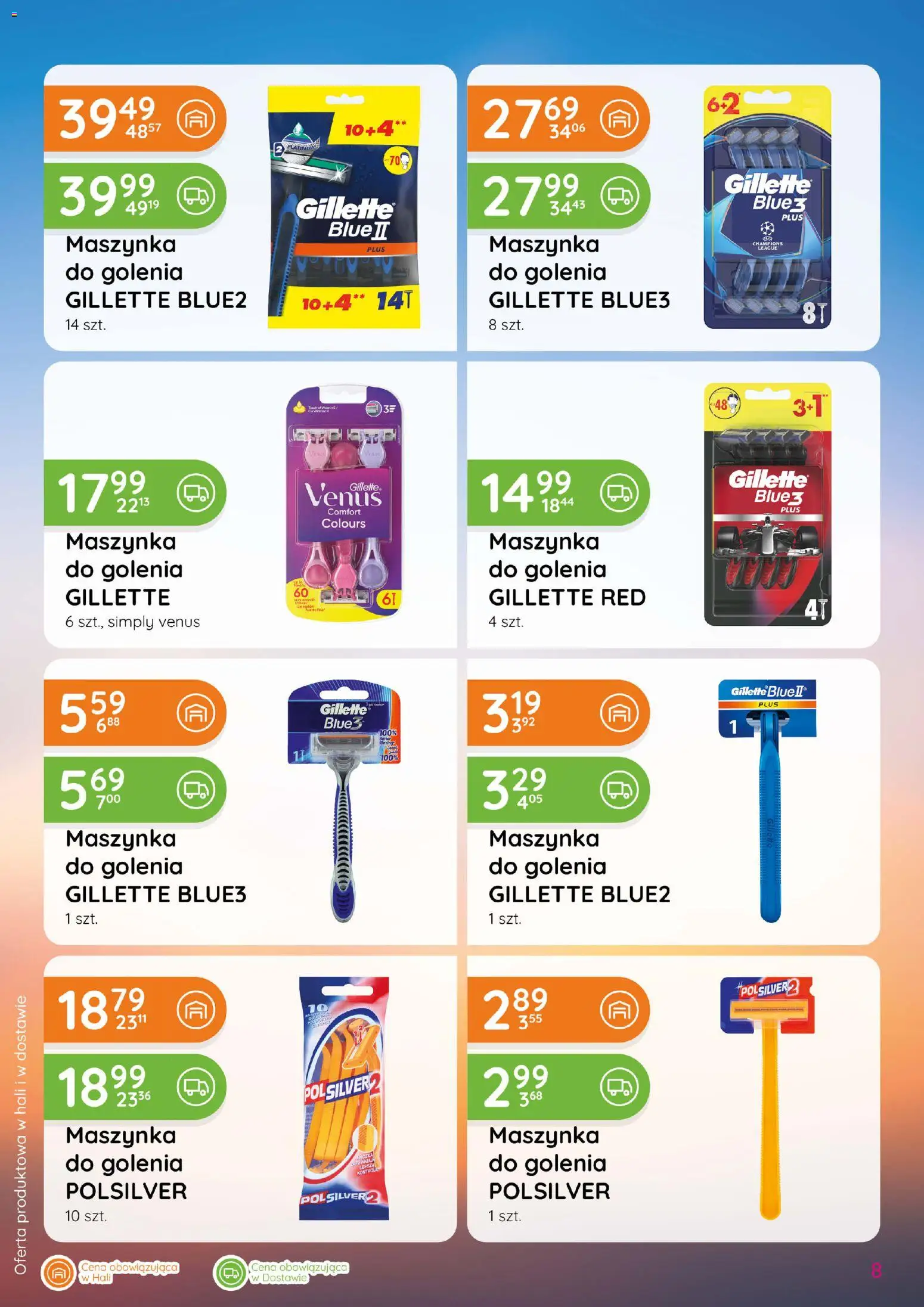 Eurocash gazetka - Katalog Chemiczny od 03.09.2026 | Strona: 8 | Produkty: Gillette, Maszynka do golenia