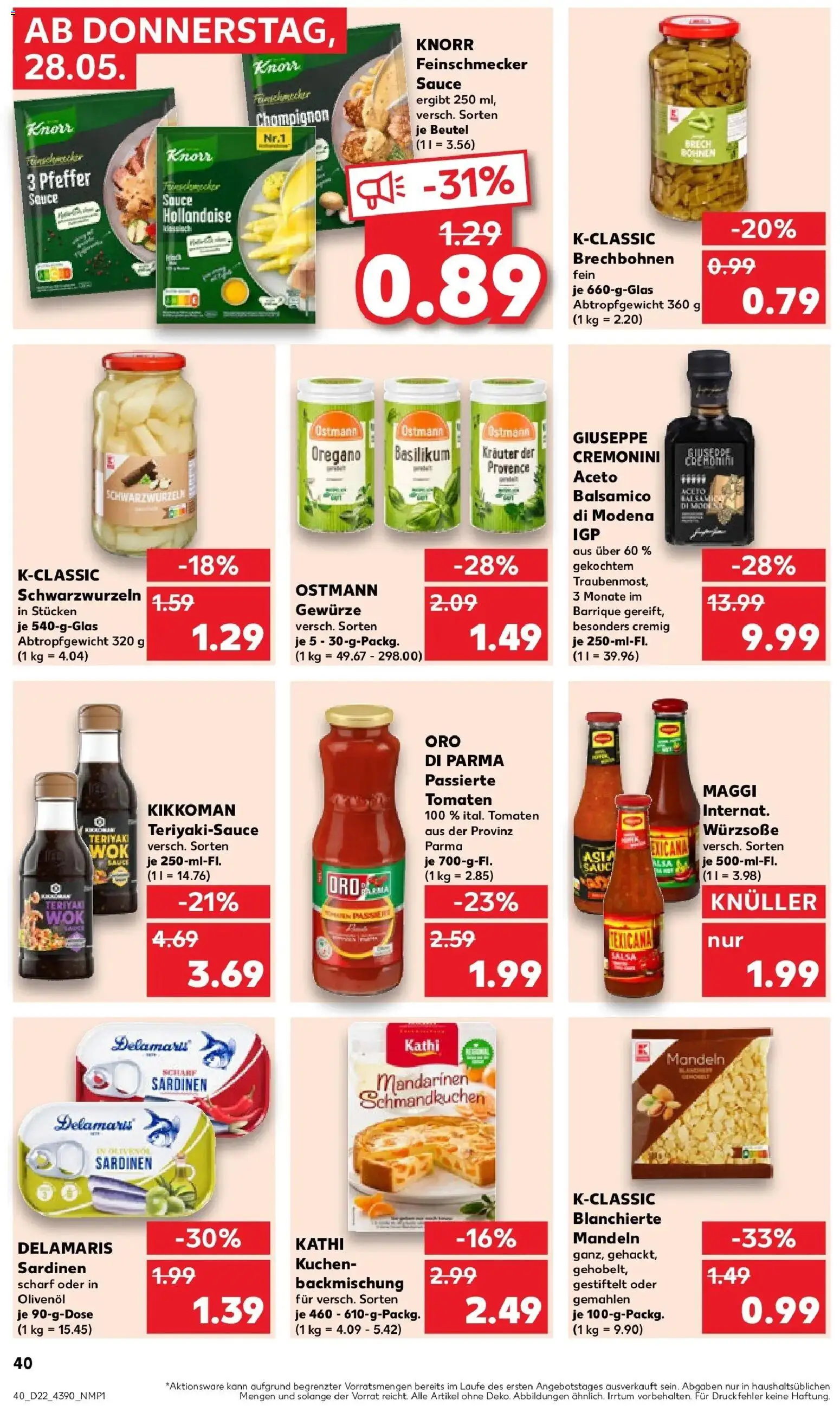 Kaufland Prospekt Riesa – gültig ab 26.05.2026 | Seite: 45 | Produkte: Olivenol, Tomaten, Knorr, Pfeffer