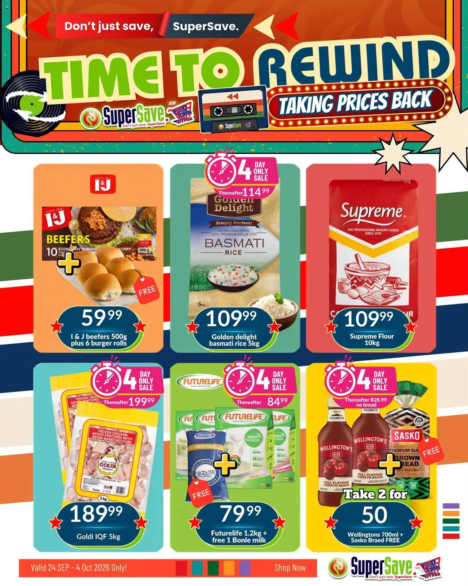New Super Save catalogue – valid from 24/09/2026 | Page: 27 | Products: Flour, Bread, Chicken, Tomato sauce