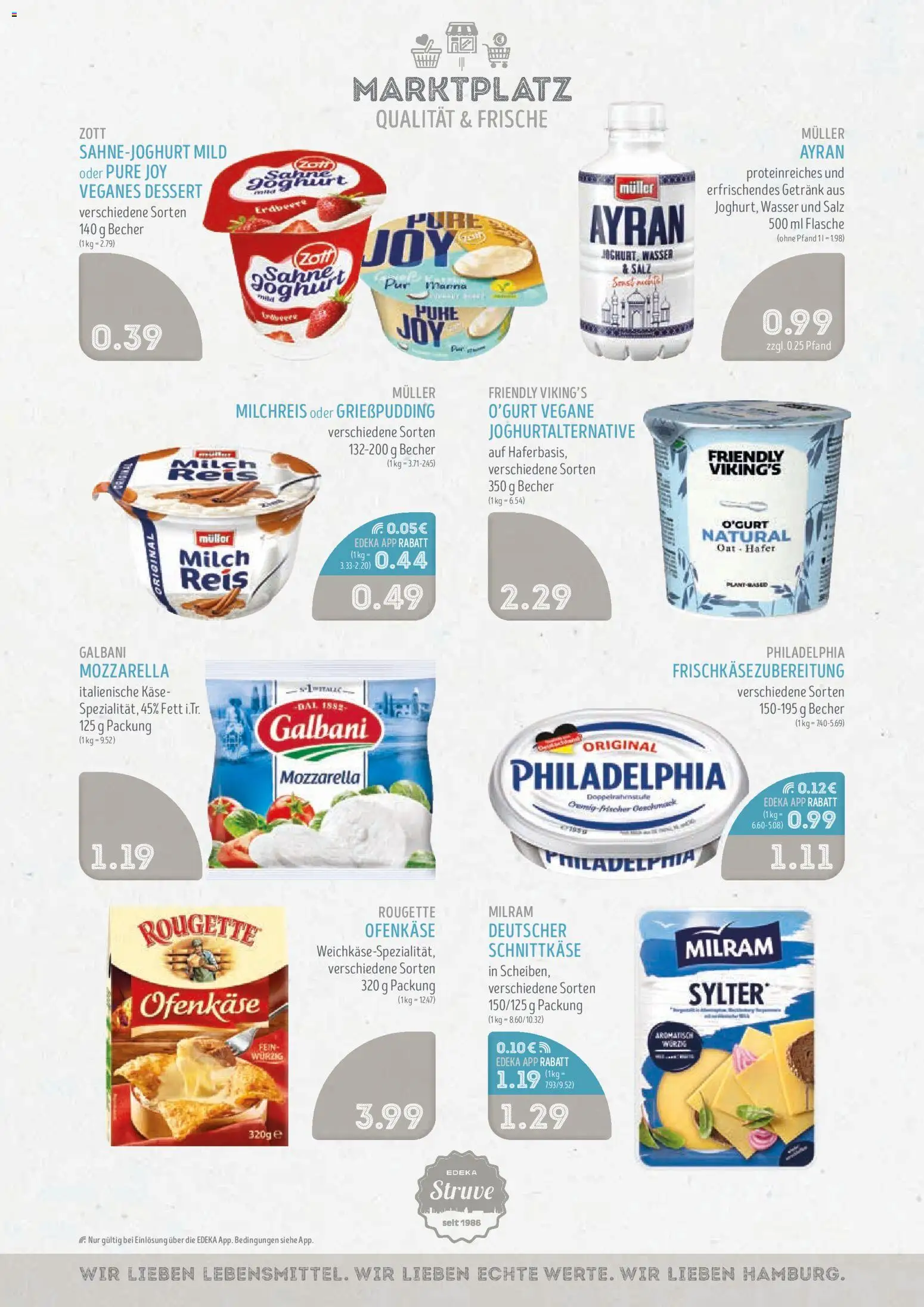Edeka Struve Prospekt – gültig ab 26.10.2026 | Seite: 6 | Produkte: Käse, Joghurt, Milram, Salz