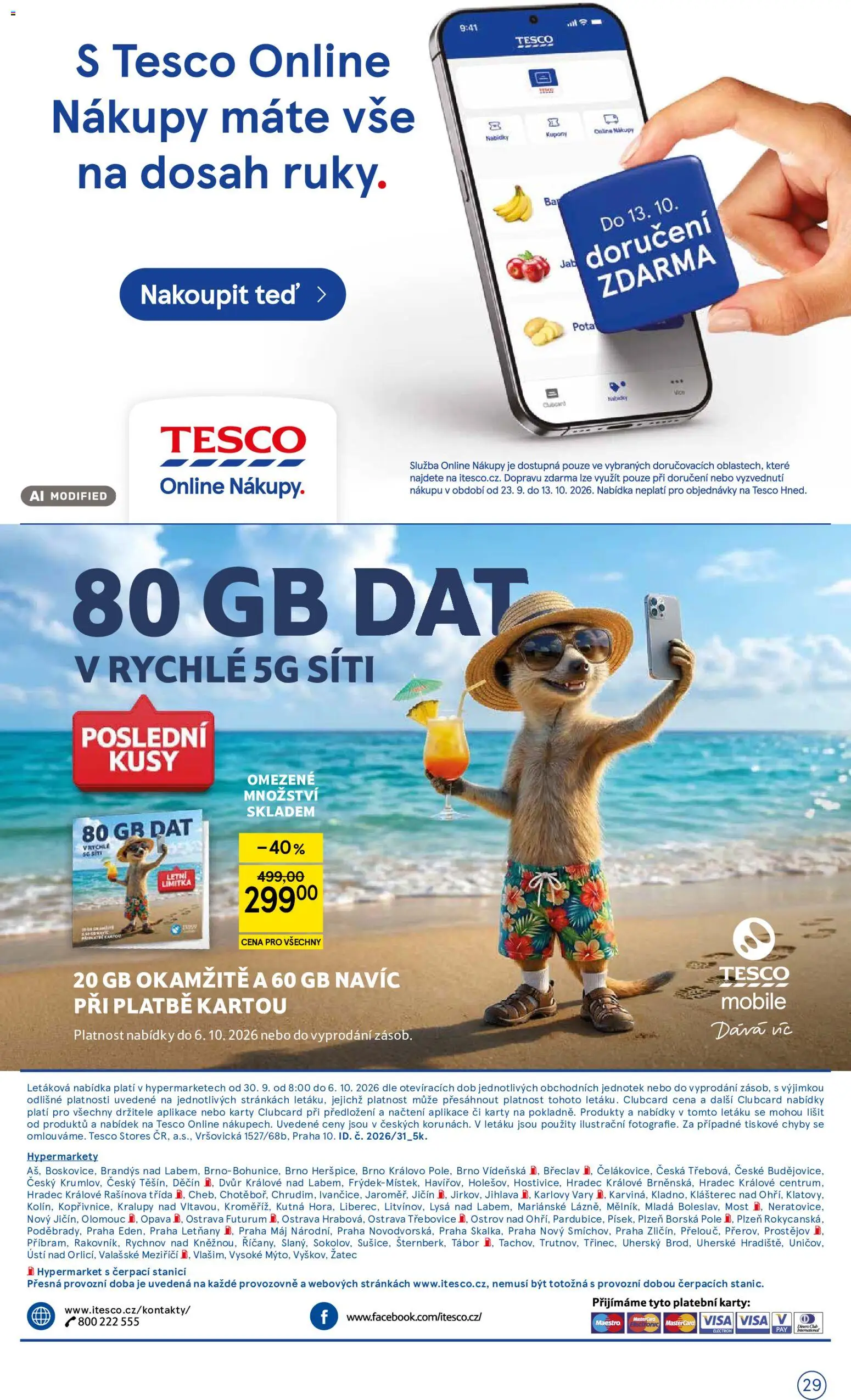 Tesco leták - Hypermarket od 30.09.2026 | Strana: 29
