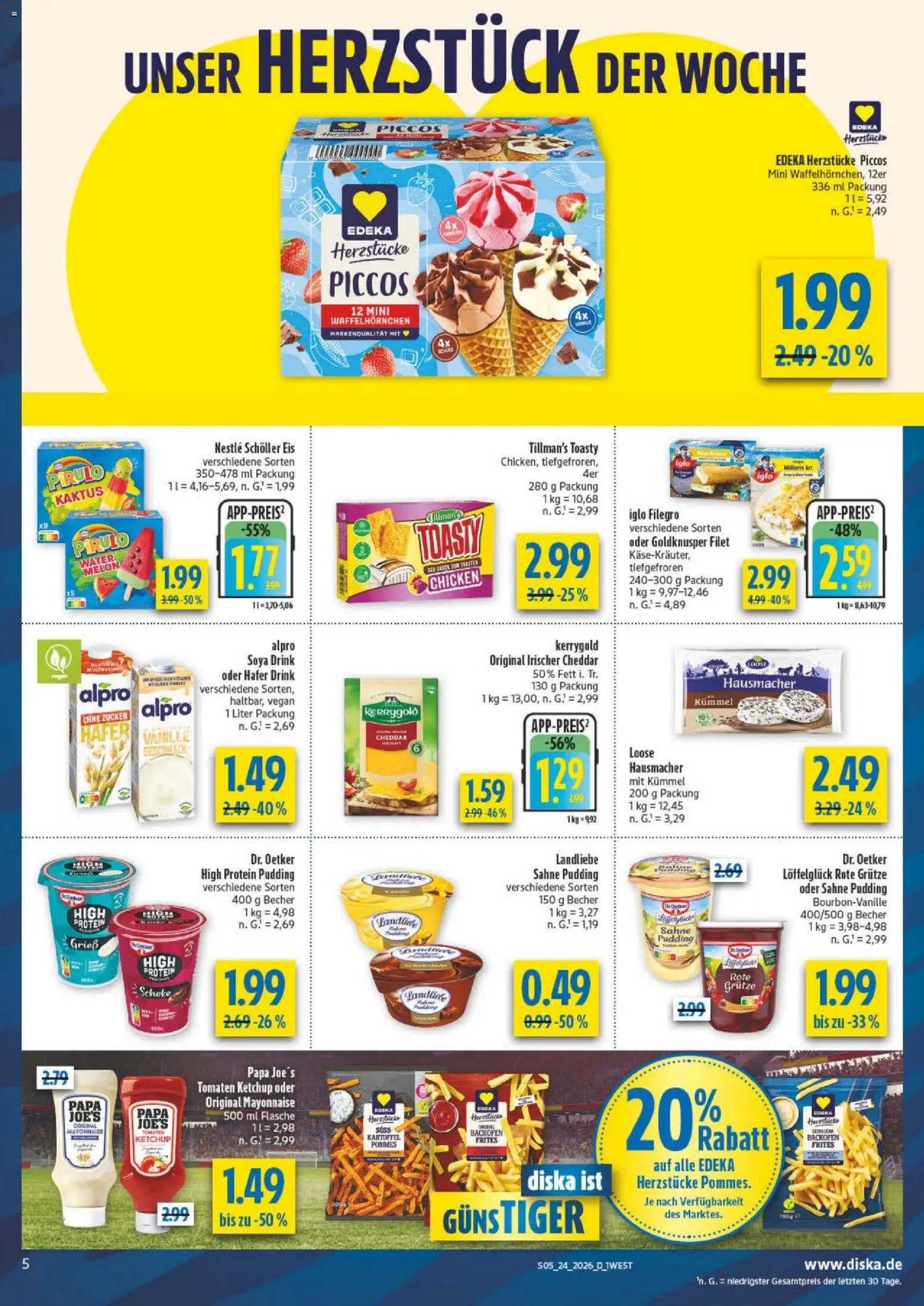 Diska - Diska Angebote Bayern KW24 – gültig ab 08.06.2026 | Seite: 9 | Produkte: Pommes, Pommes frites, Alpro, Zucker