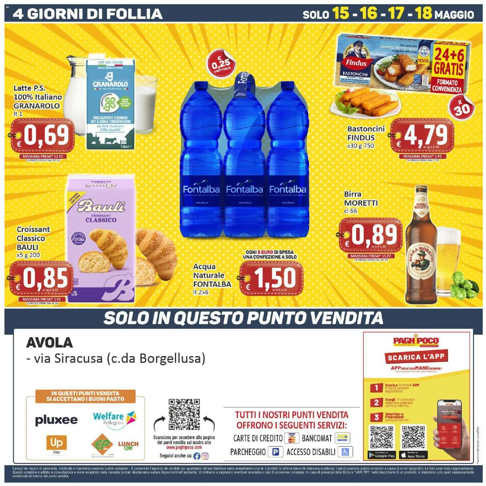 Volantino Paghi Poco del 08.05.2026 | Pagina: 20 | Prodotti: Birra, Acqua naturale, Bottiglia, Presa