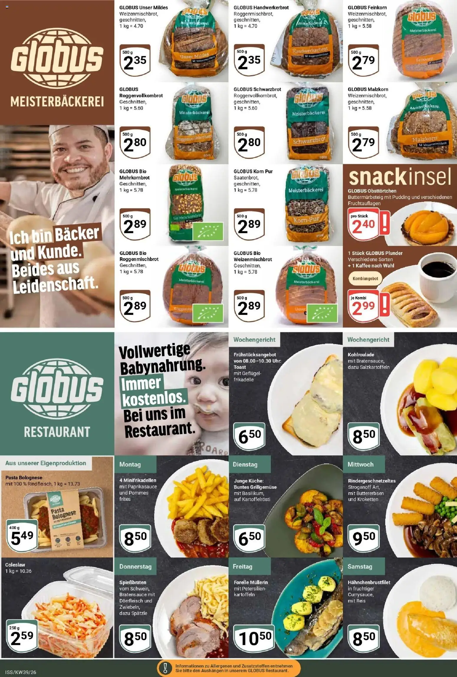 Globus Prospekt Isserstedt (ab 21.09.2026) » Angebote online | Seite: 8 | Produkte: Kaffee, Kartoffeln, Pasta, Uhr