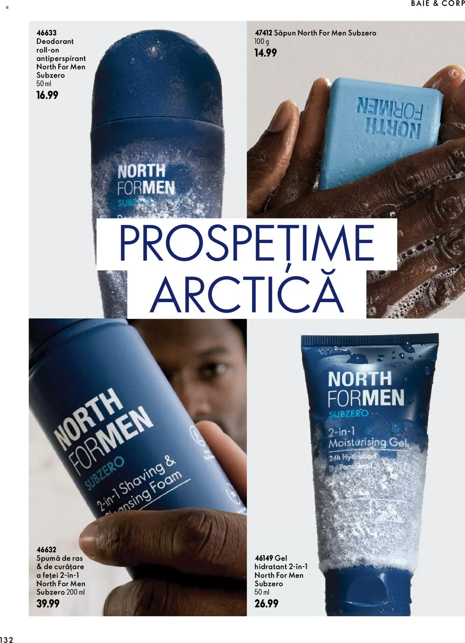 Noul catalog Oriflame – valabil de la 30.09.2026 | Pagină: 132 | Produse: Spumă de ras, Săpun, Deodorant, Antiperspirant
