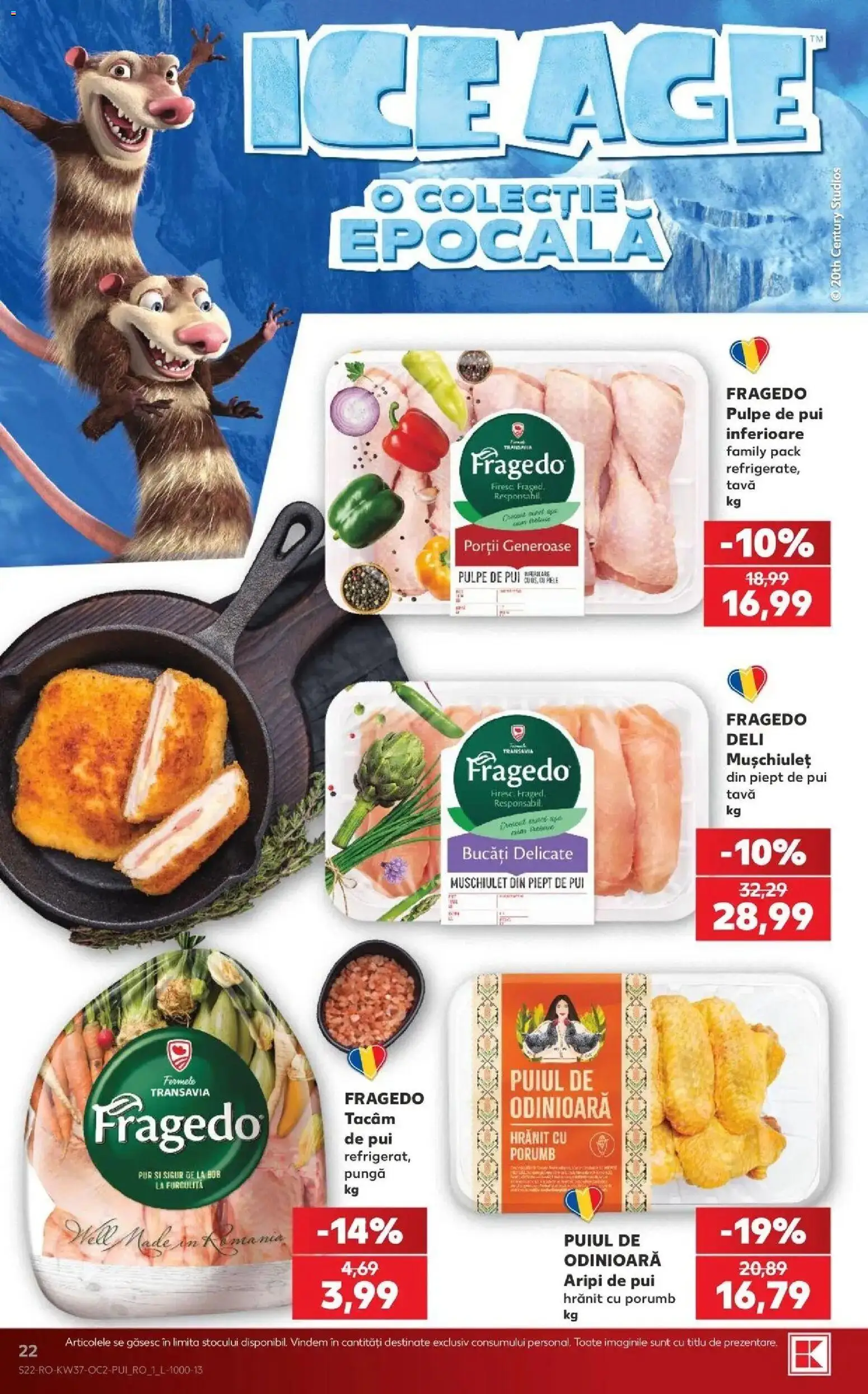 Kaufland Focșani 09.09.2026 - Revista si Oferta | Pagină: 22 | Produse: Pungă, Tava, Pui, Porumb