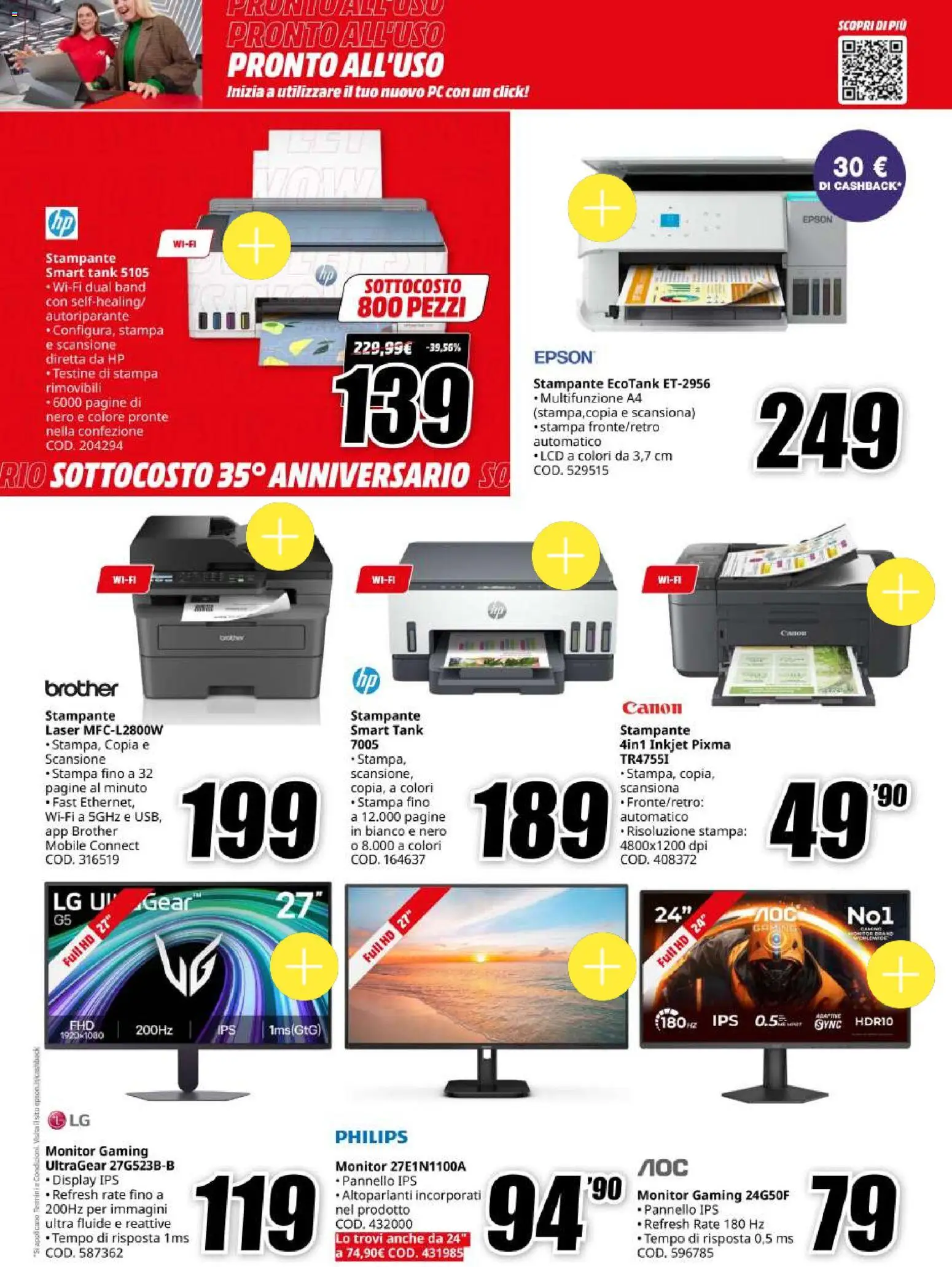 Volantino Media World del 06/10/2026 | Pagina: 16 | Prodotti: Mobile, PC, Stampante, Stampa