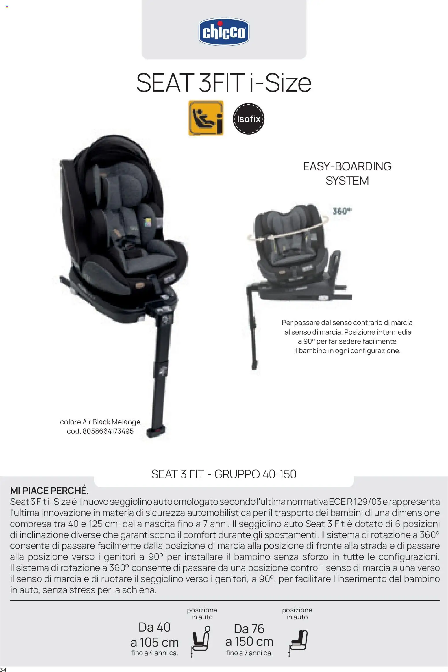 Volantino Prenatal del 16/09/2026 | Pagina: 34 | Prodotti: Seggiolino
