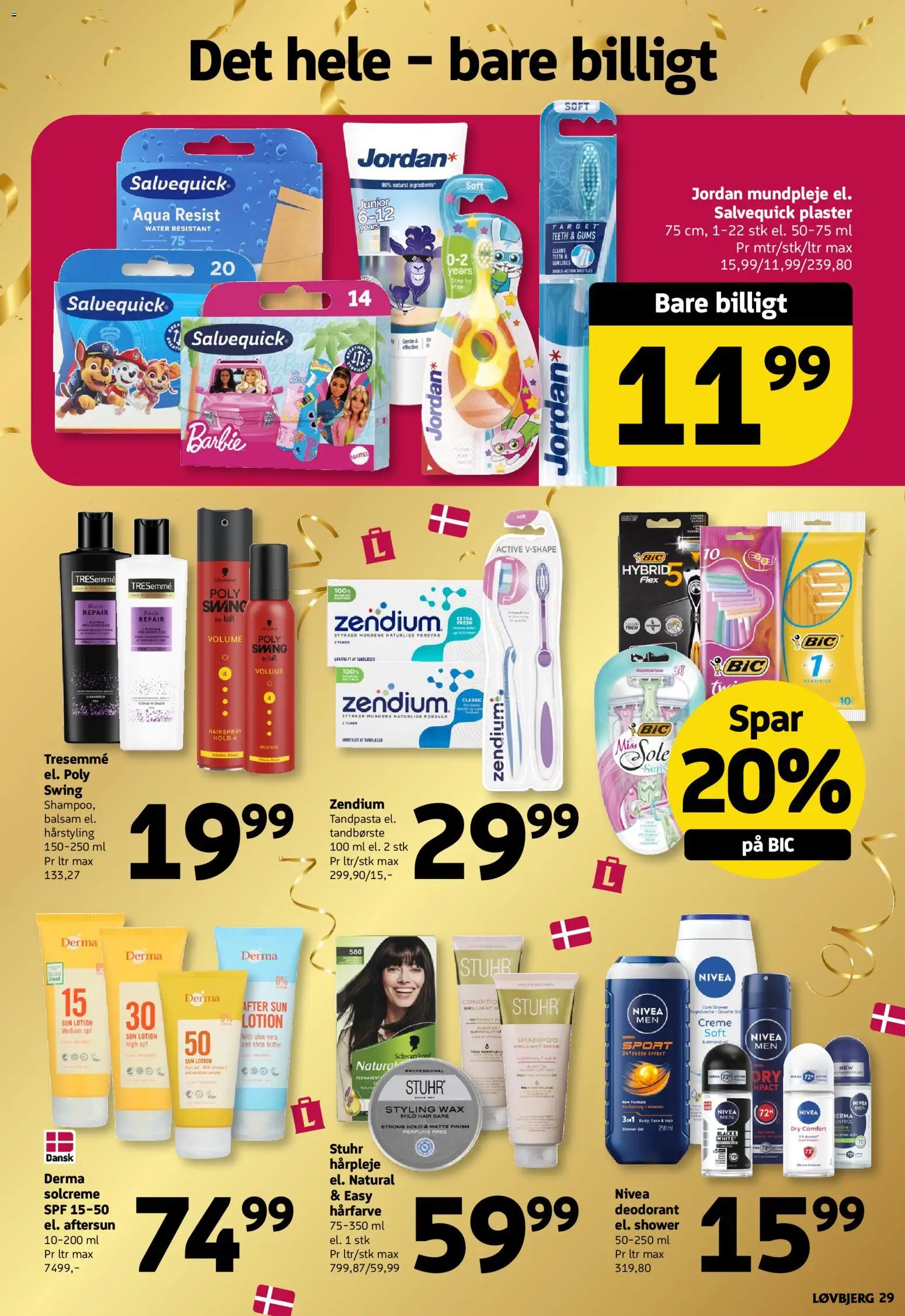 Løvbjerg tilbudsavis – gyldig fra 07/08/2026 | Side: 29 | Produkter: Shampoo, Hårfarve, Deodorant, Tandbørste