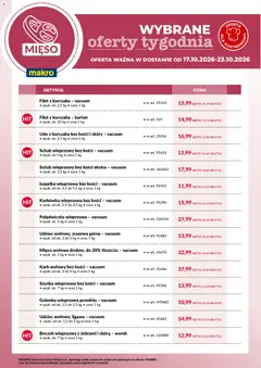 Pogląd oferty "Makro gazetka - Wybrane oferty tygodnia w dostawie" - ważna od 17.10.2026